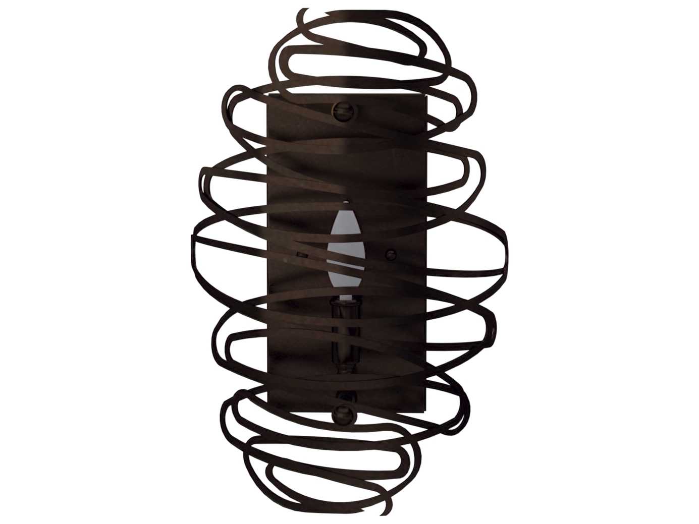 Meyda Cyclone 1-Light Mahogany Bronze Wall Sconce