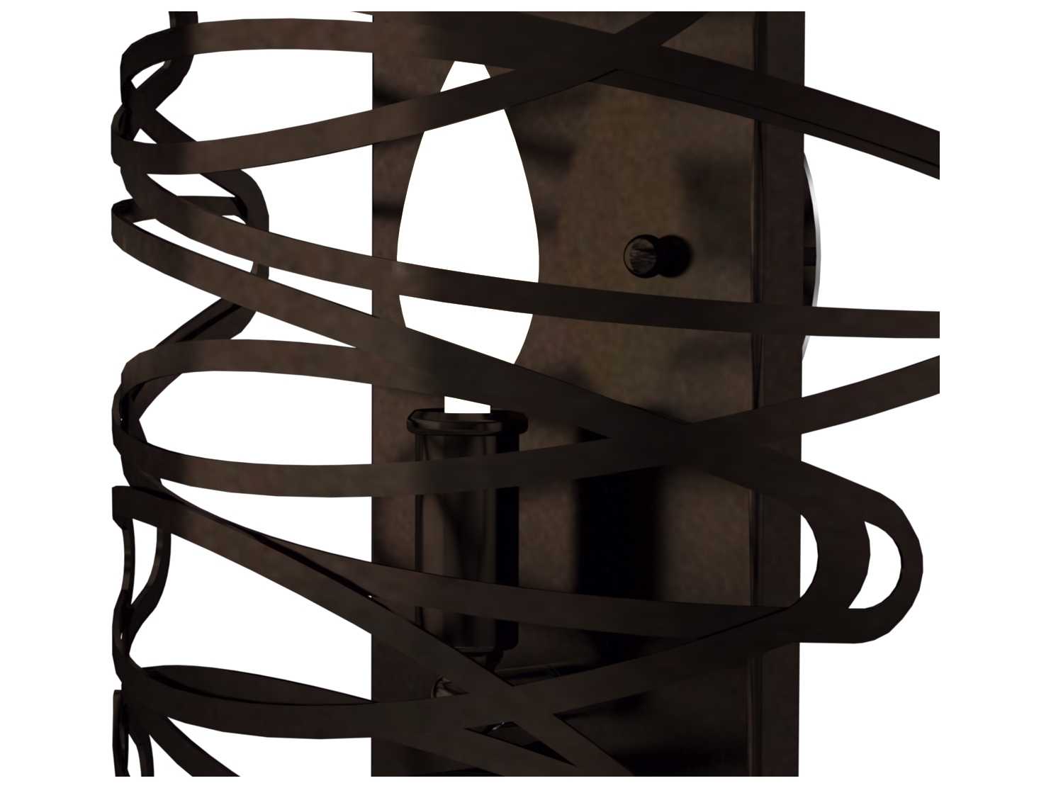 Meyda Cyclone 1-Light Mahogany Bronze Wall Sconce