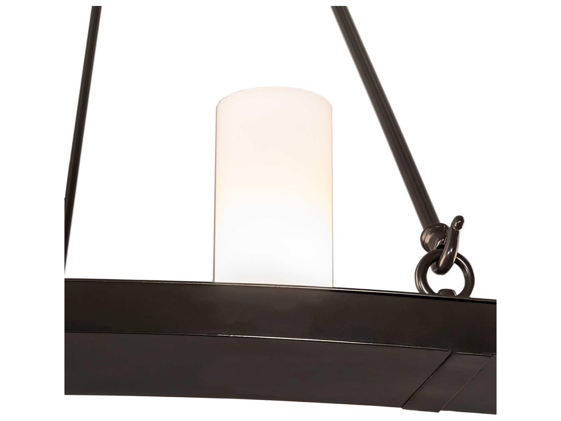 Meyda Loxley 32-Light Timeless Bronze Cylinder Round Chandelier