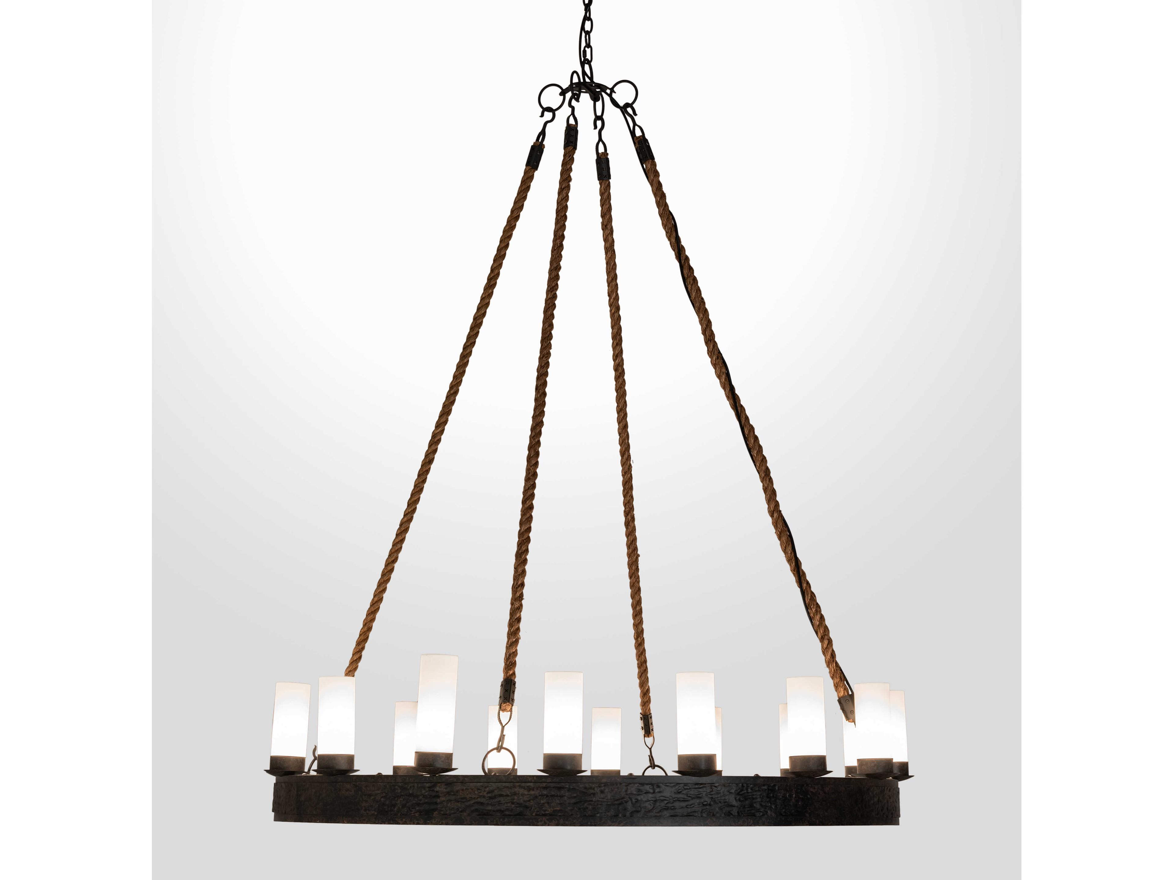 Meyda Costello 16-Light6-Light Brown Cylinder Chandelier