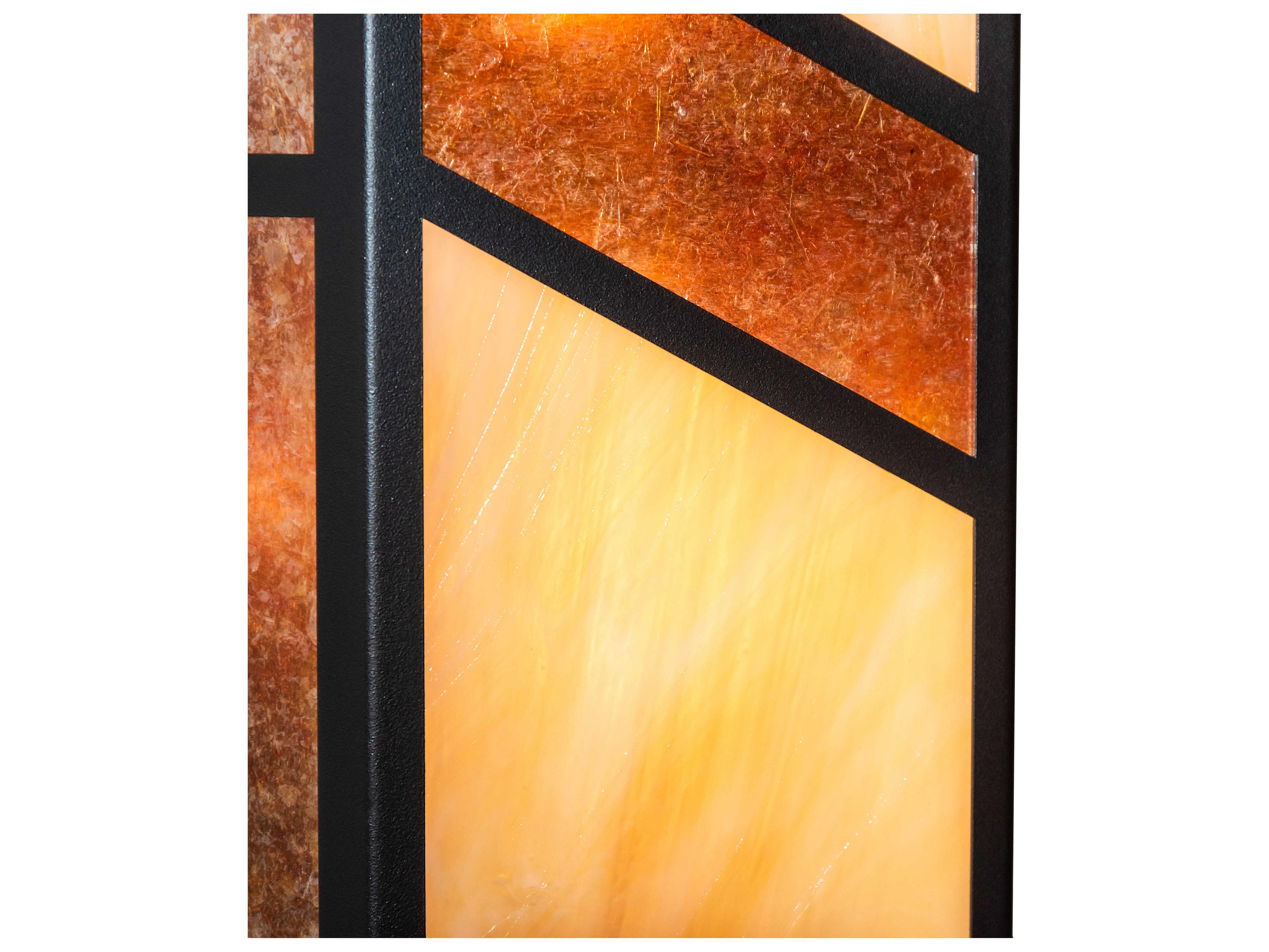 Meyda Santa Fe 2-Light Bronze Glass Wall Sconce