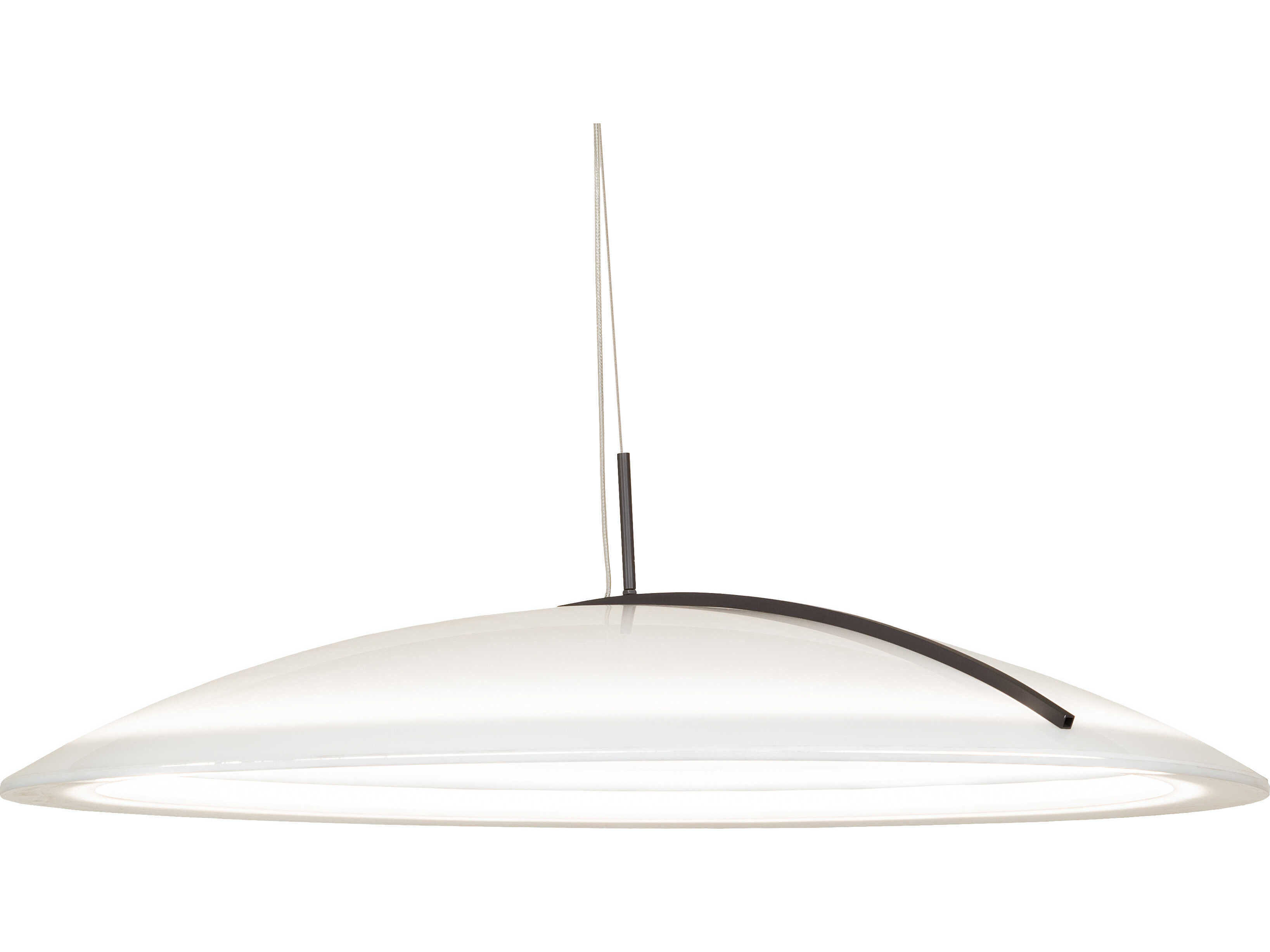 Meyda Gravity White LED Dome Pendant