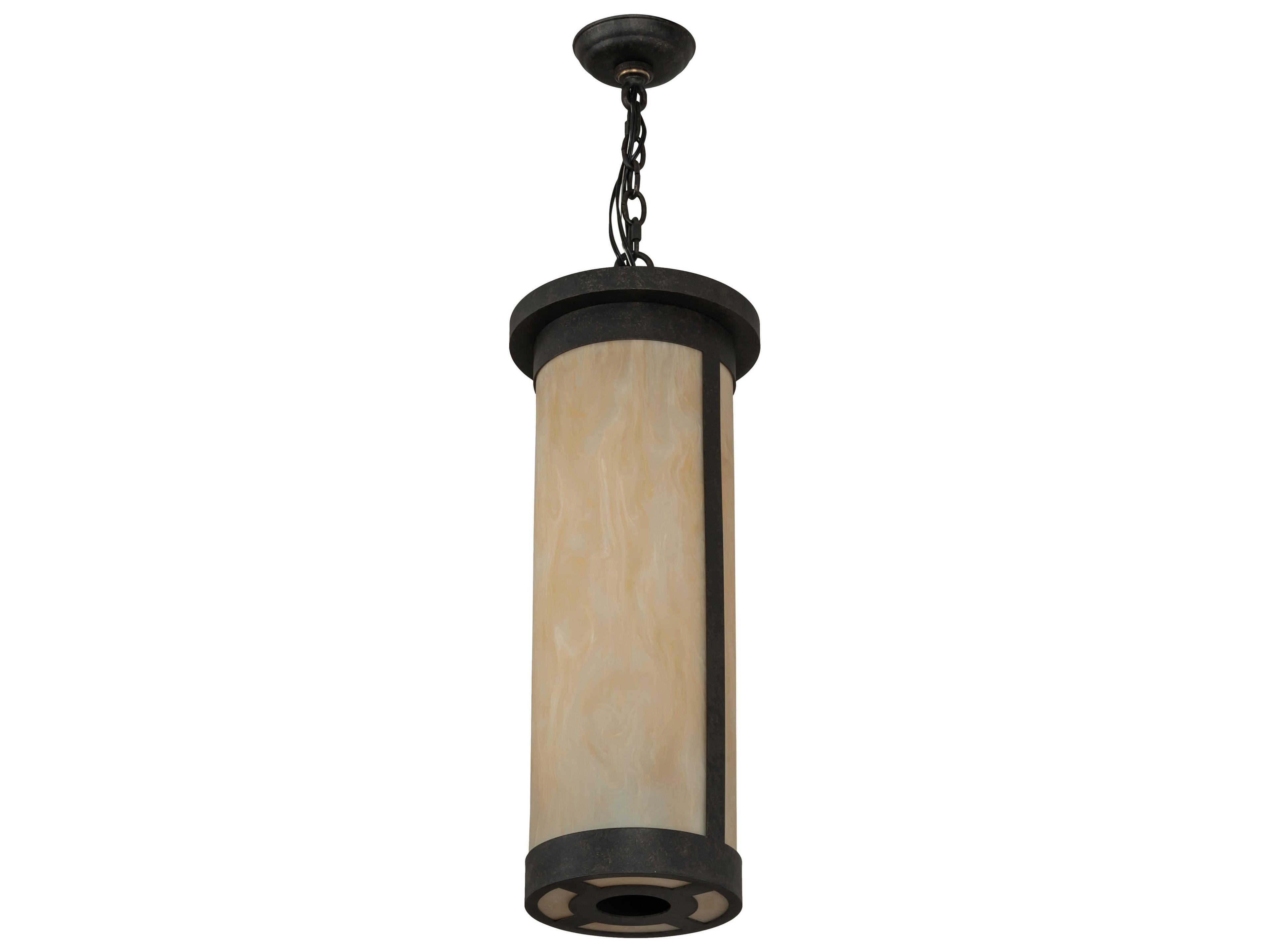 Meyda Cartier Bronze Cylinder Mini Pendant