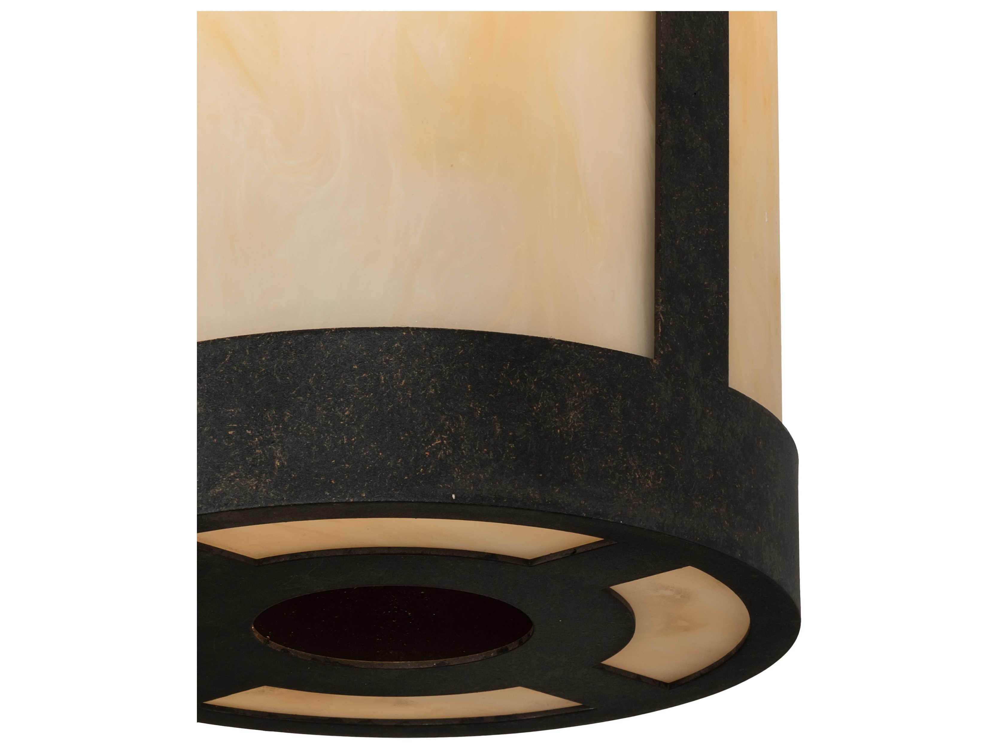 Meyda Cartier Bronze Cylinder Mini Pendant