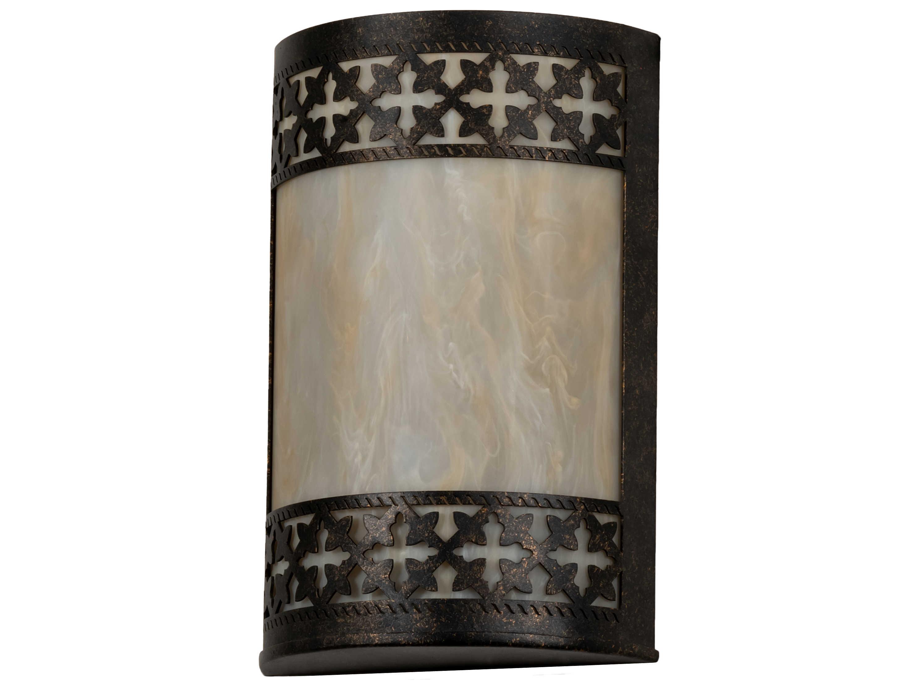 Meyda Cardiff 2-Light Bronze Wall Sconce