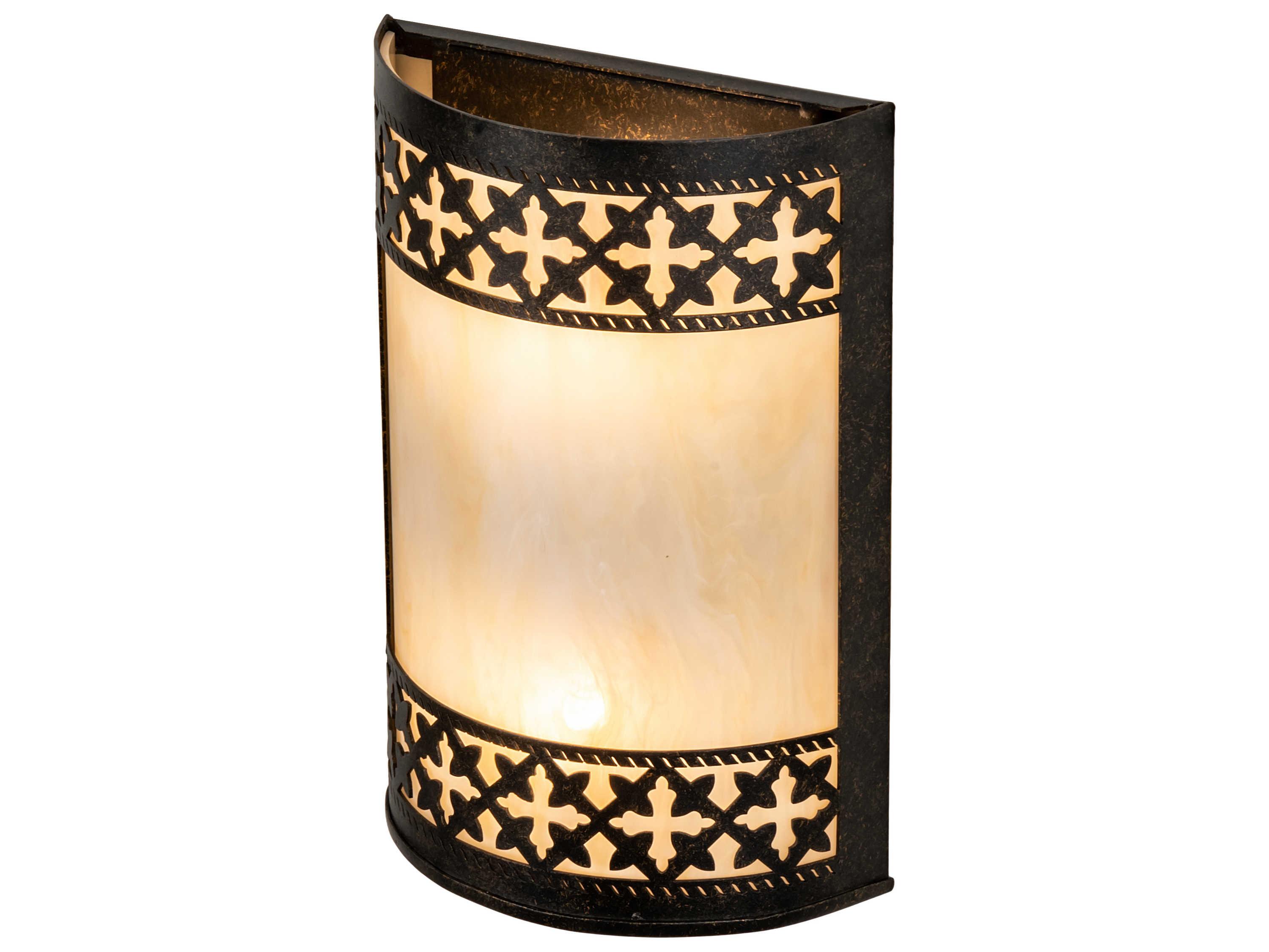 Meyda Cardiff 2-Light Bronze Wall Sconce