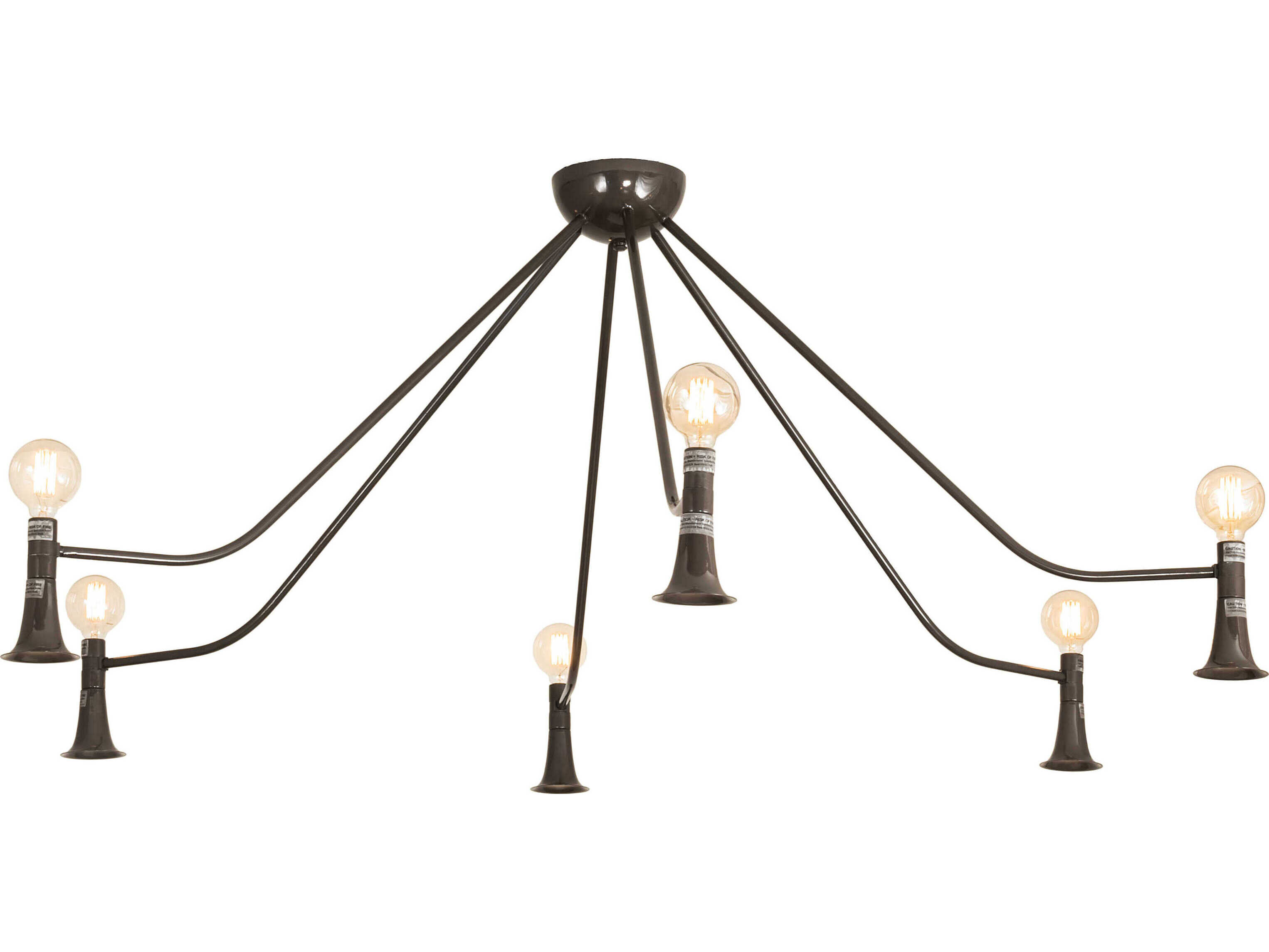 Meyda Alva 6 6-Light Steel LED Chandelier