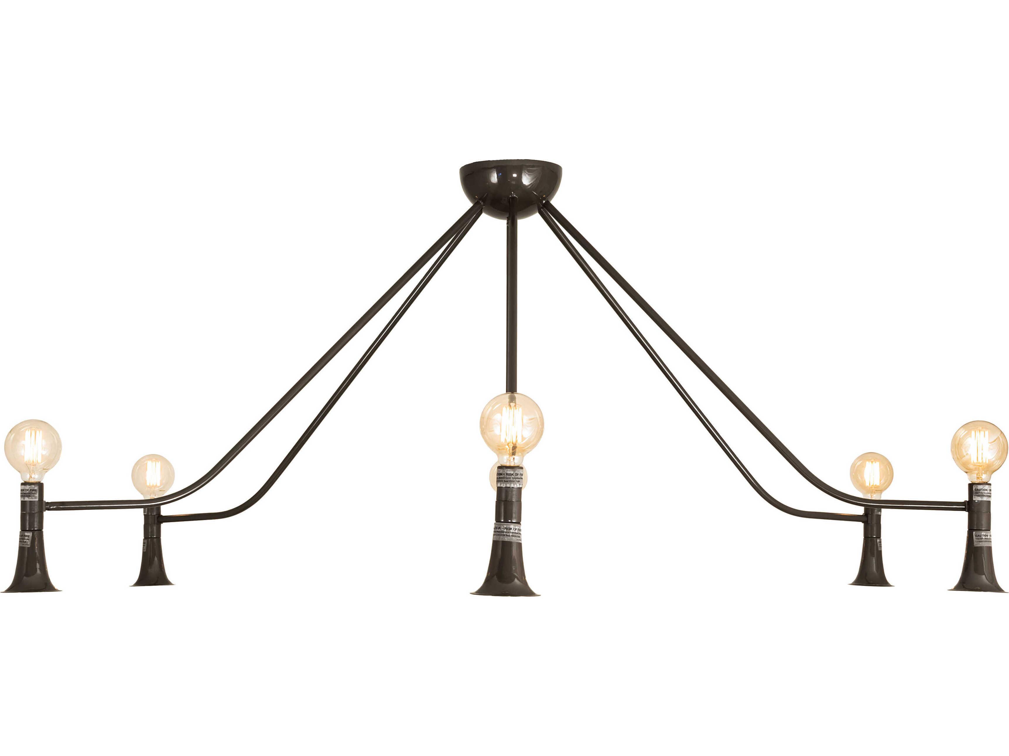 Meyda Alva 6 6-Light Steel LED Chandelier