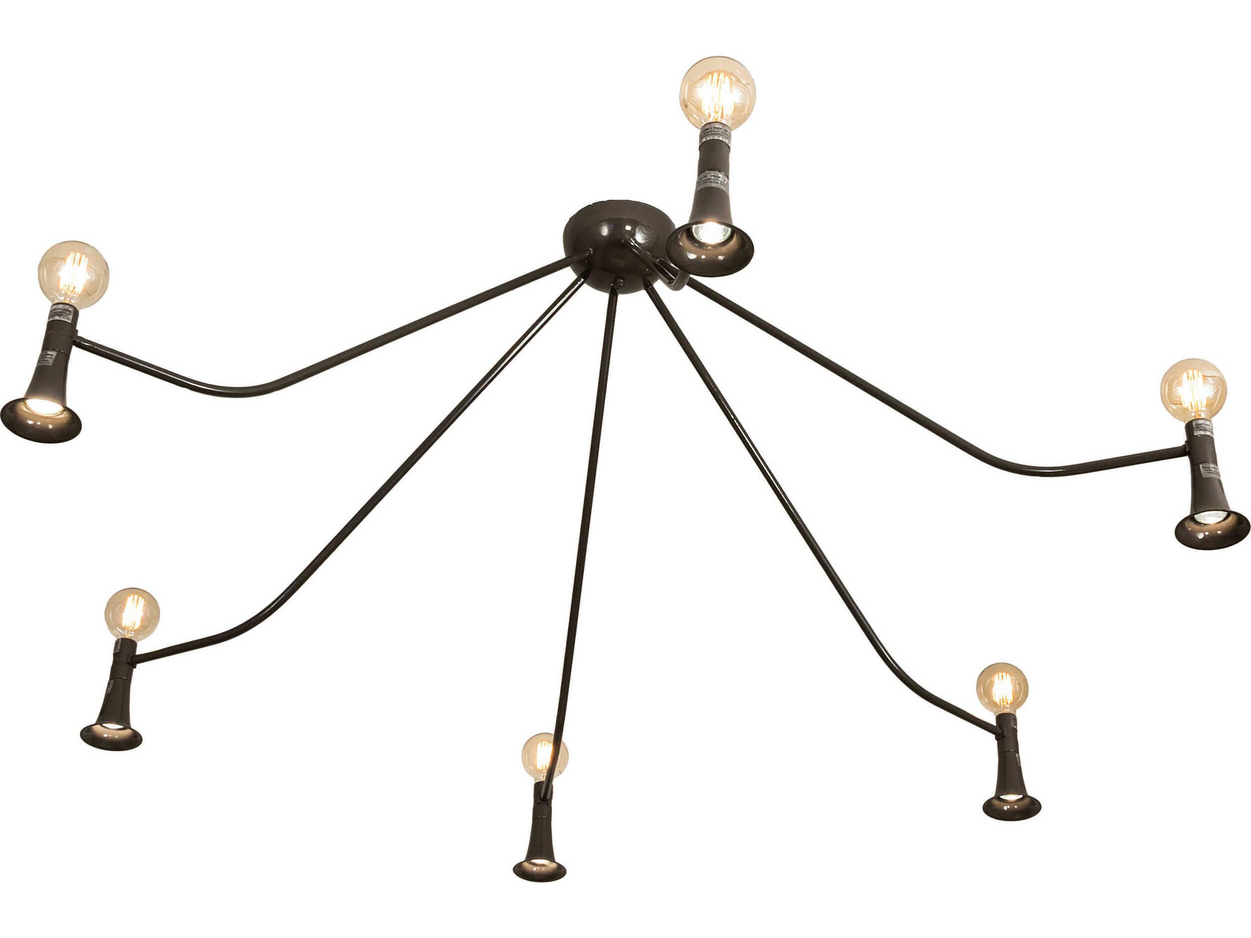 Meyda Alva 6 6-Light Steel LED Chandelier
