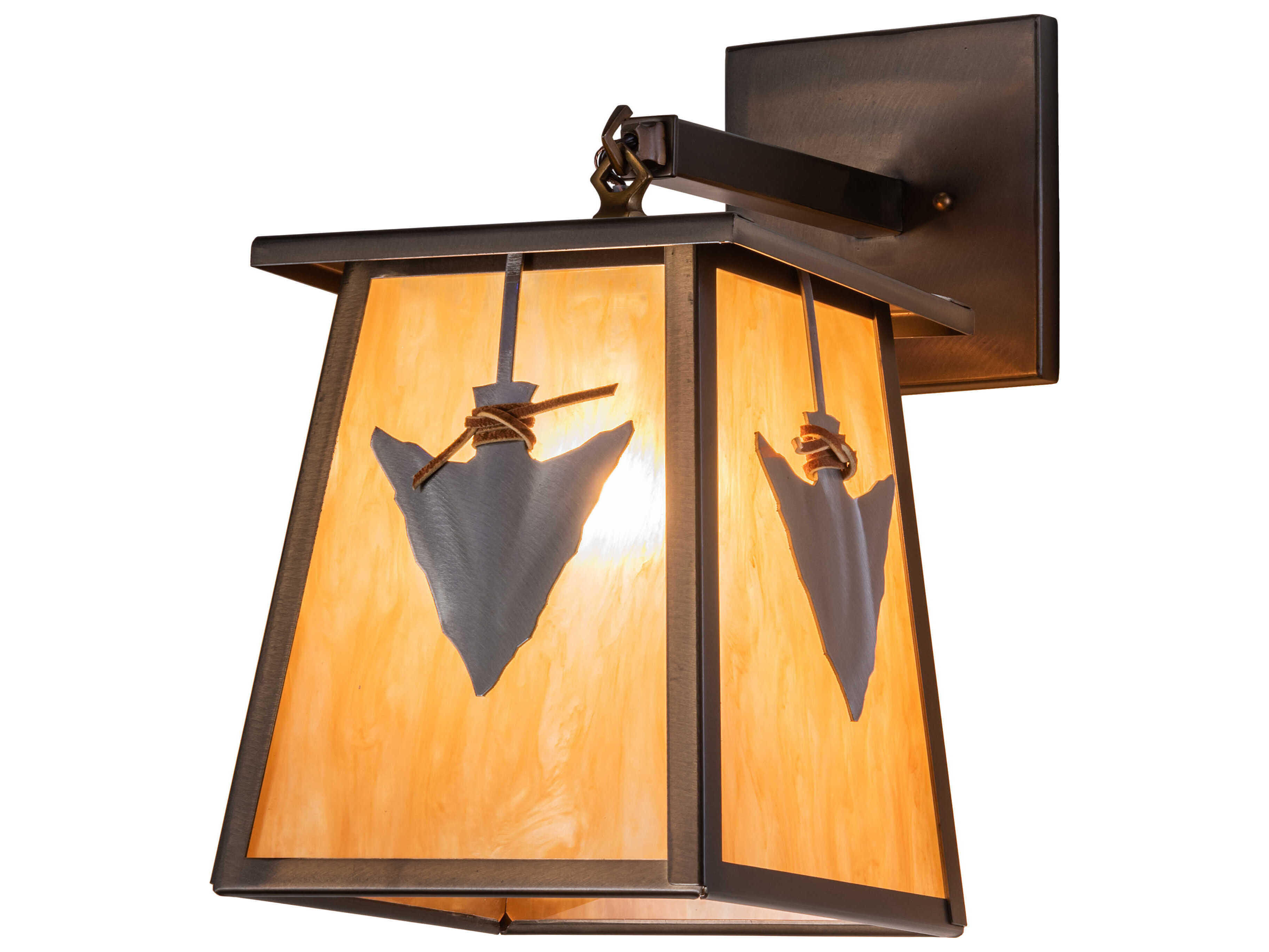 Meyda Arrowhead 1-Light Antique Copper Wall Sconce