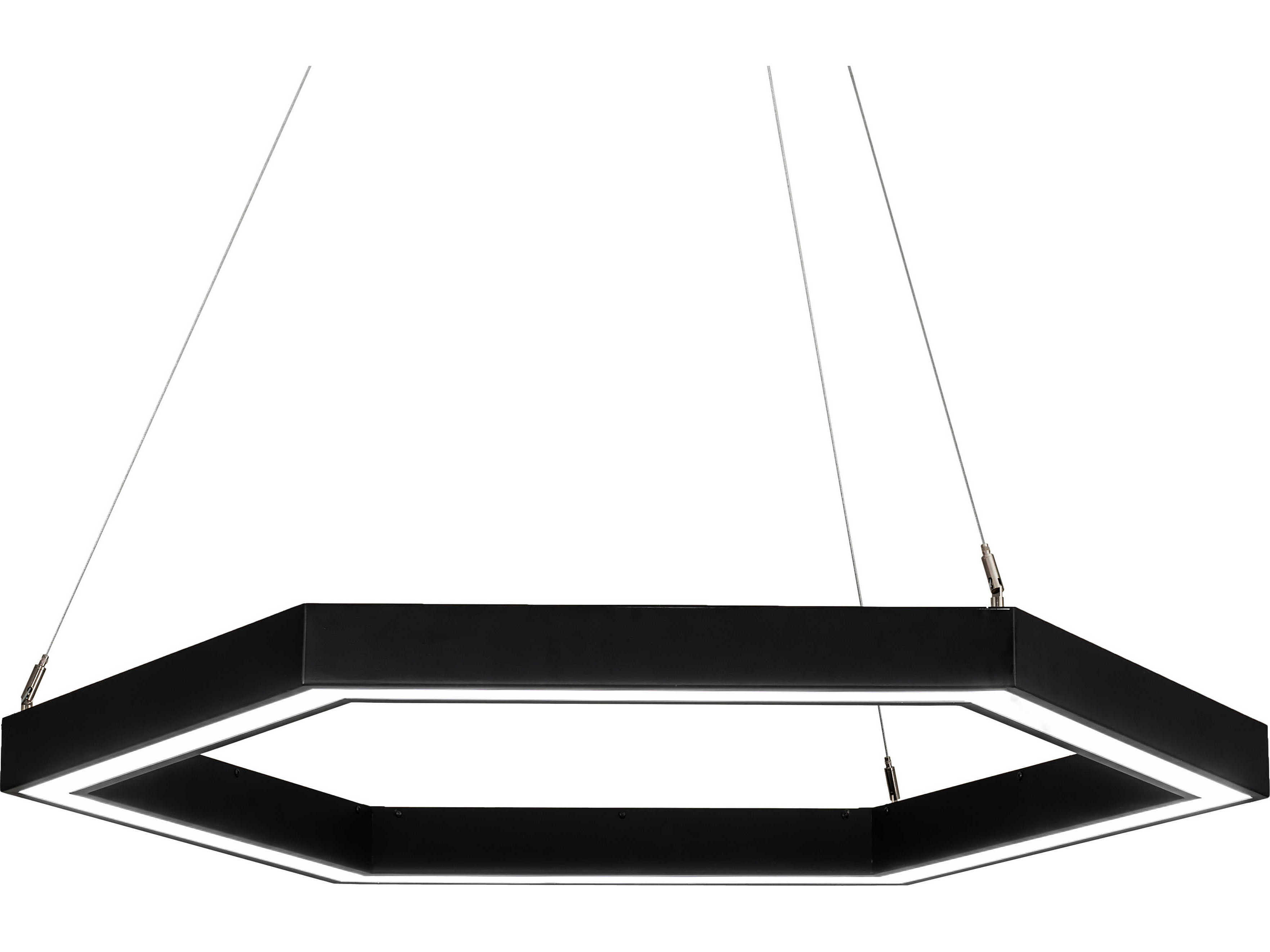 Meyda Anillo Black LED Geometric Pendant