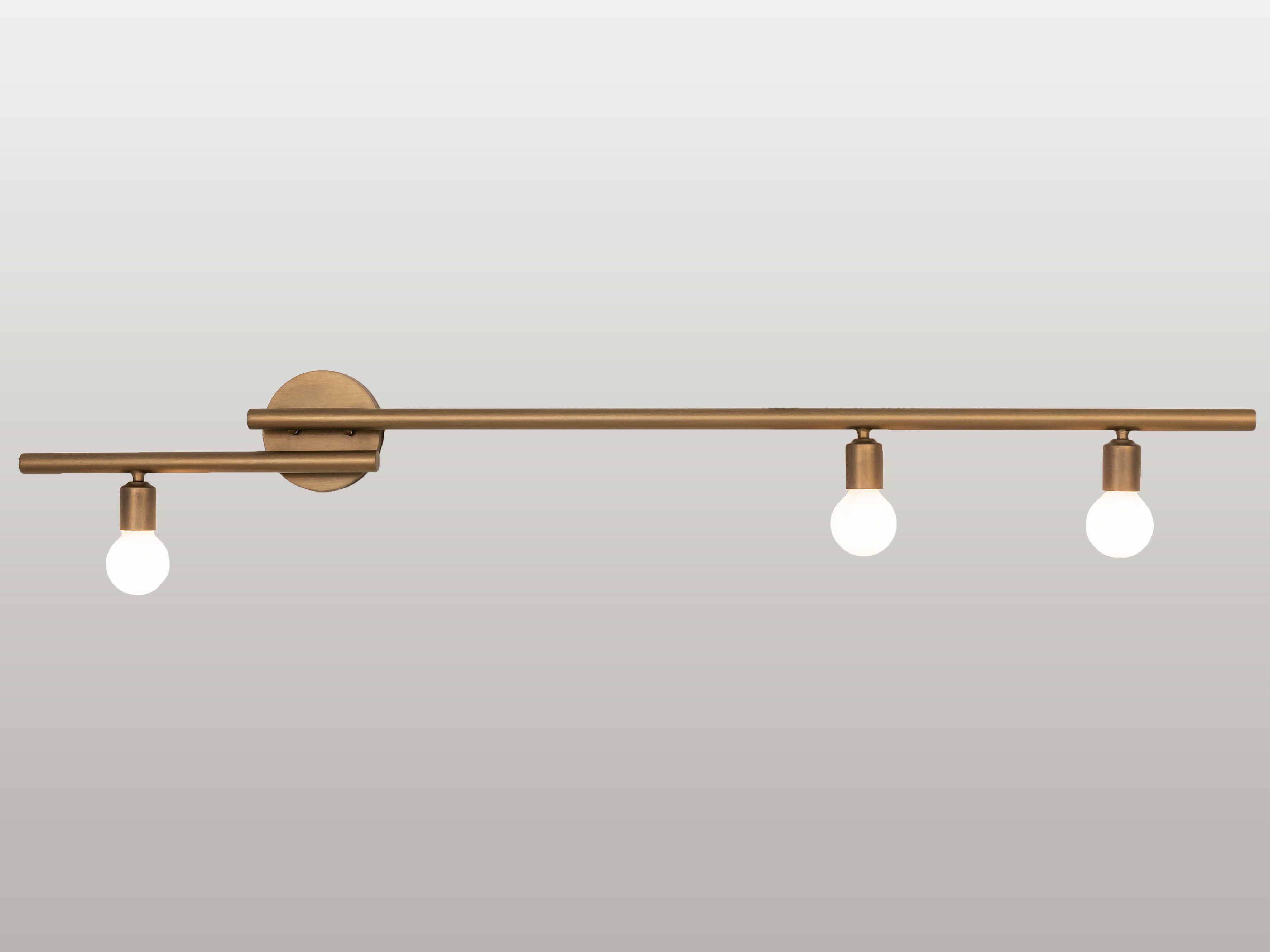 Meyda Alva 3-Light Brass Tint Wall Sconce