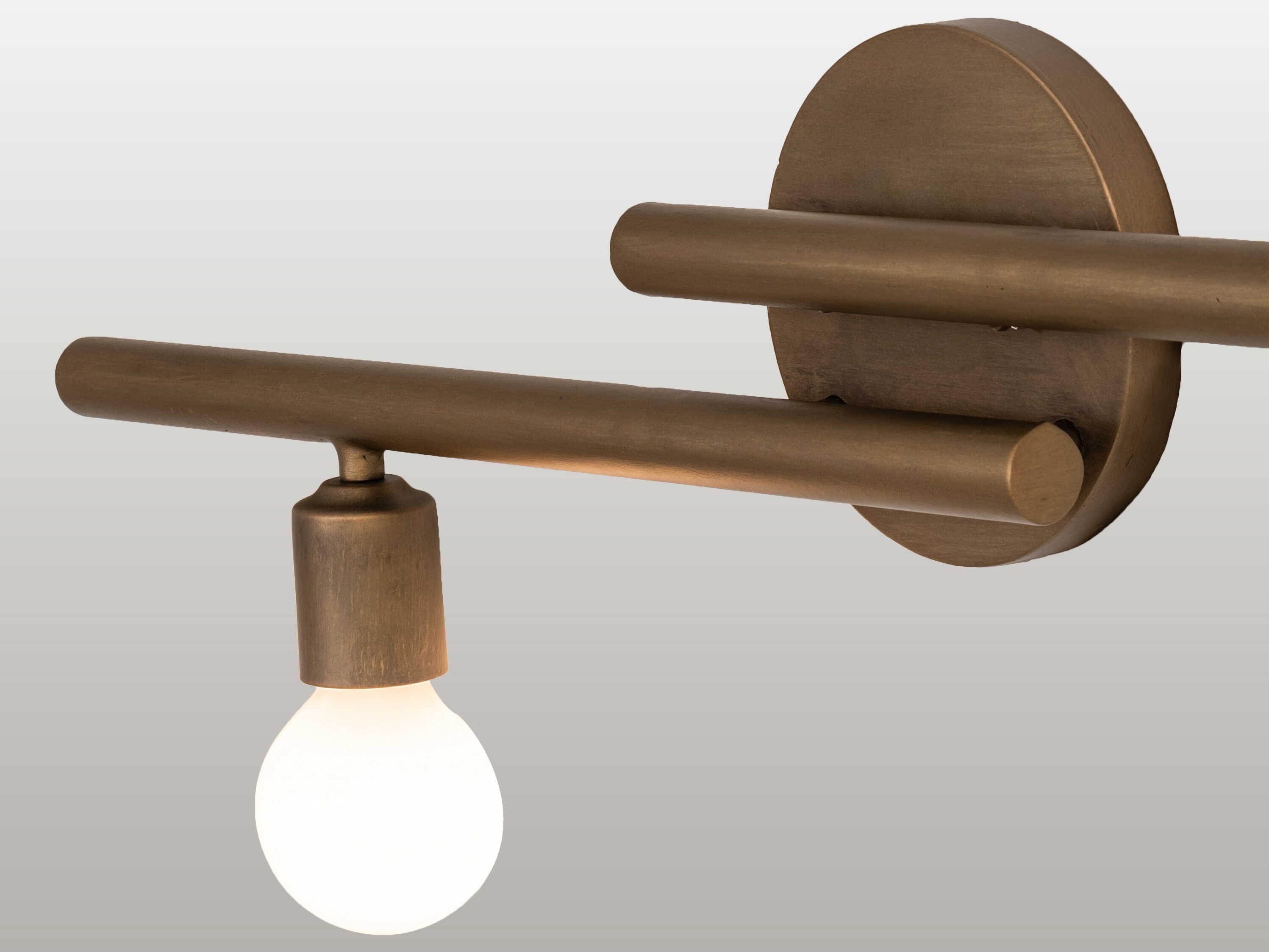 Meyda Alva 3-Light Brass Tint Wall Sconce