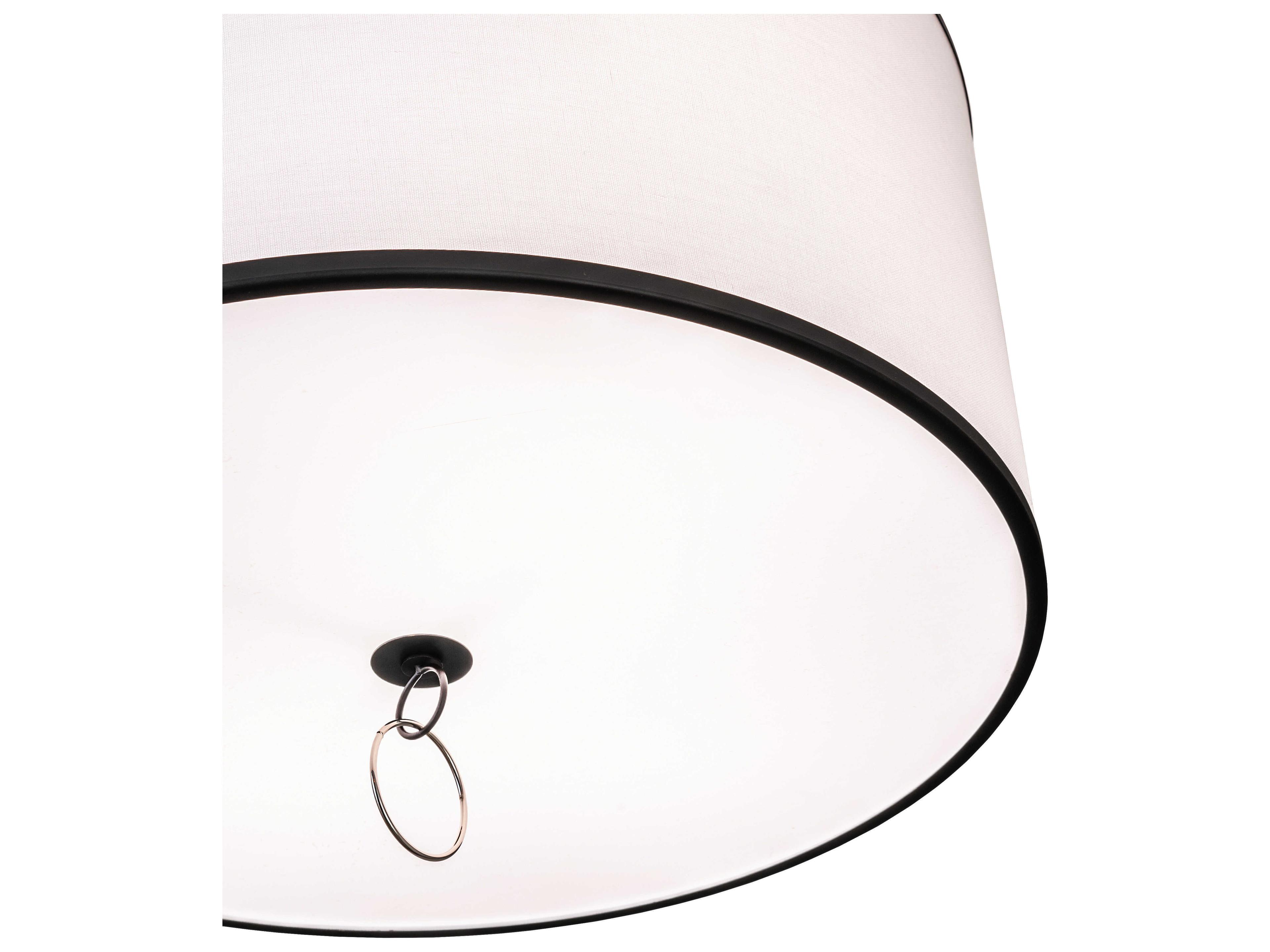 Meyda Cilindro 4-Light Polished Nickel LED Drum Pendant