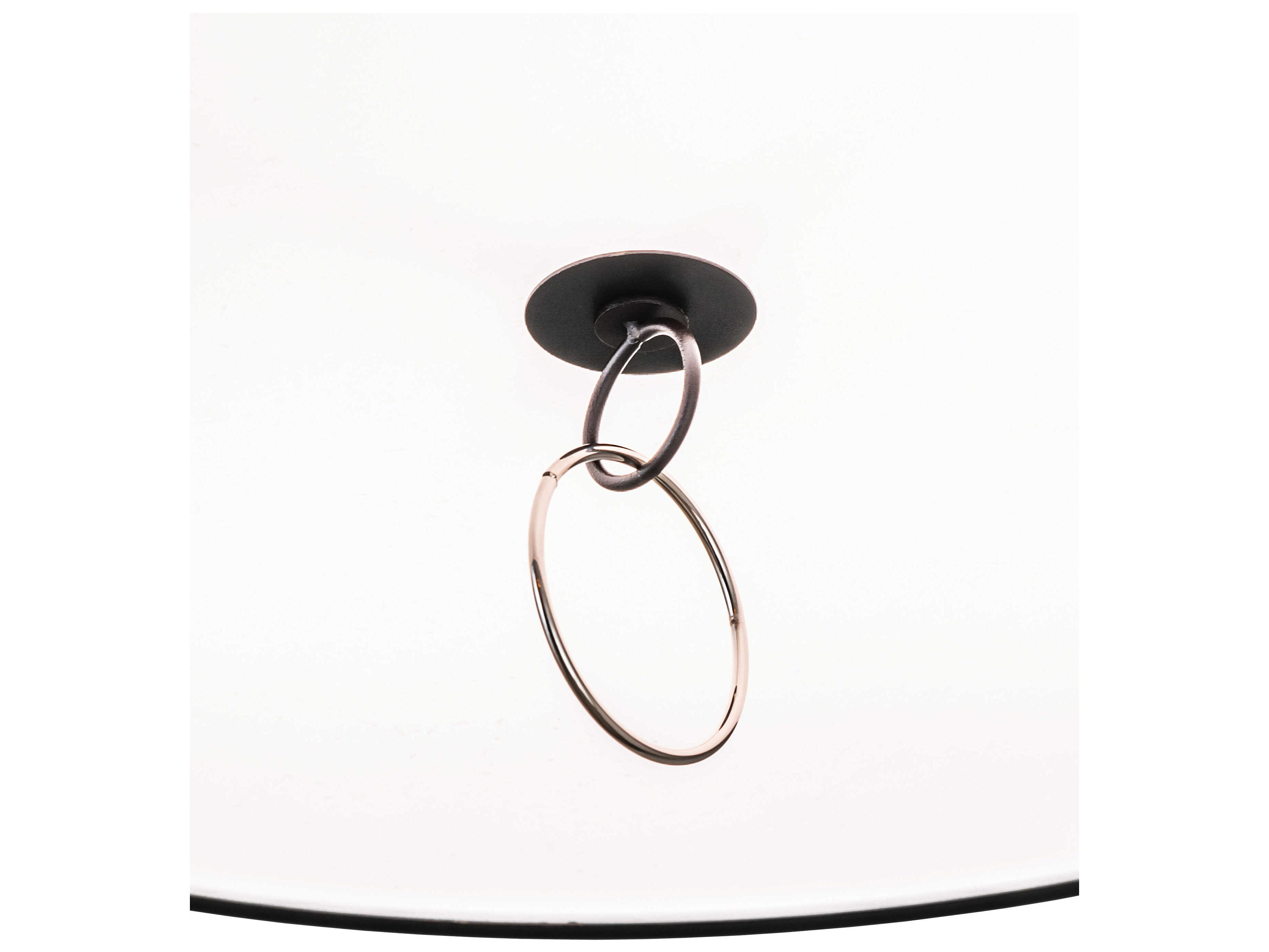 Meyda Cilindro 4-Light Polished Nickel LED Drum Pendant