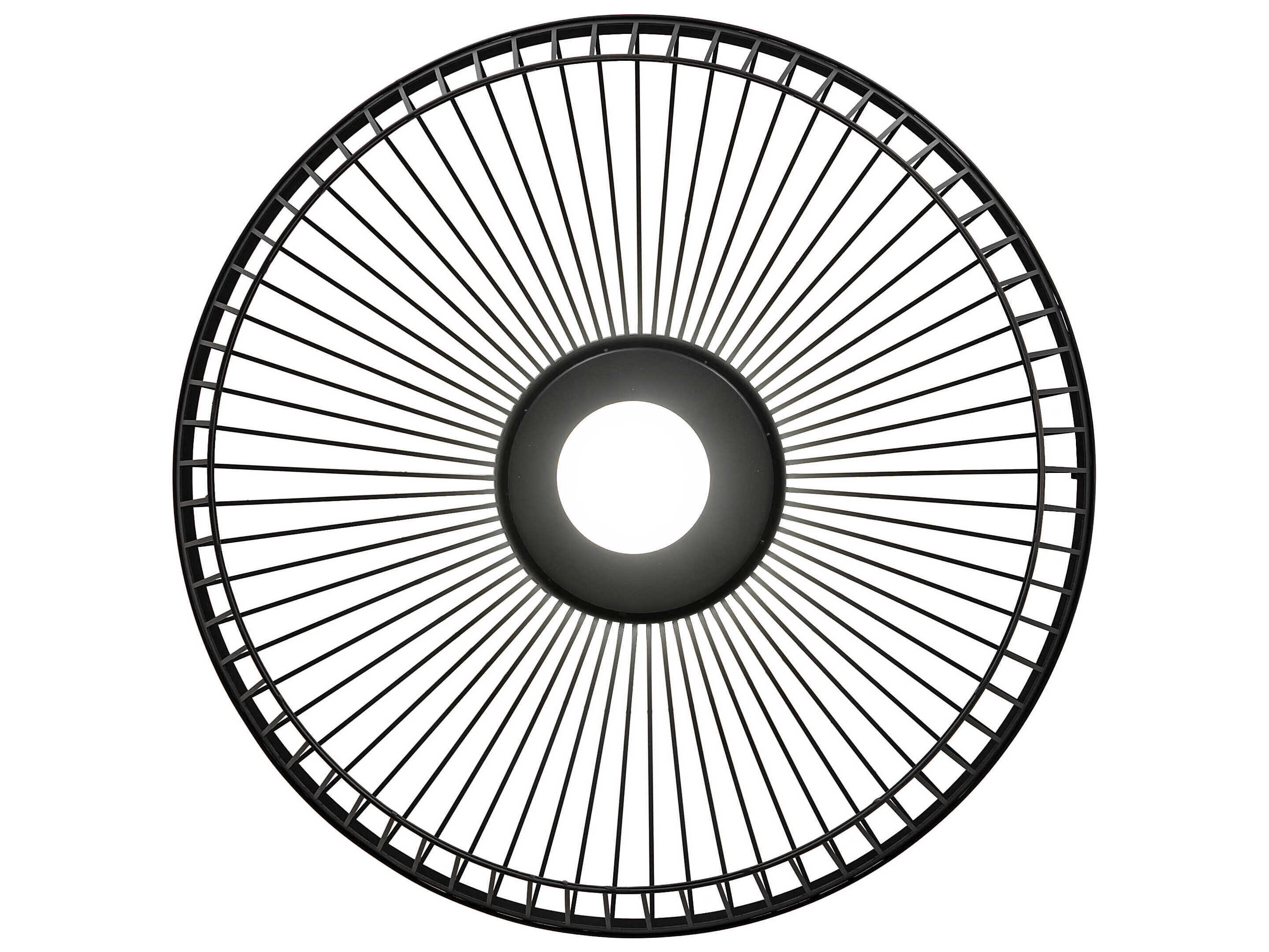 Meyda Cilindro 1-Light Solar Black Round Flush Mount