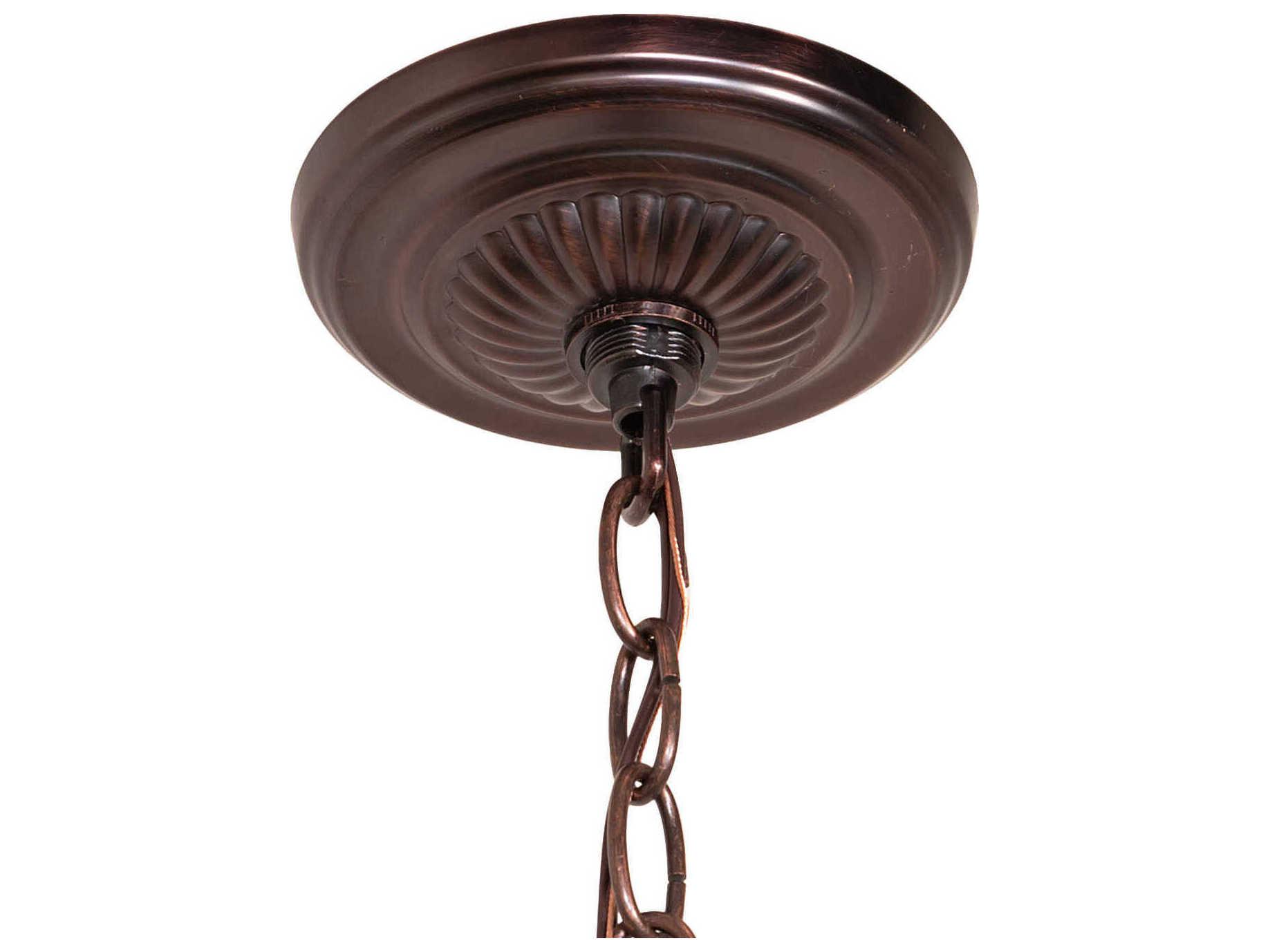 Meyda Poker Face 3-Light Off White Traditional Pendant