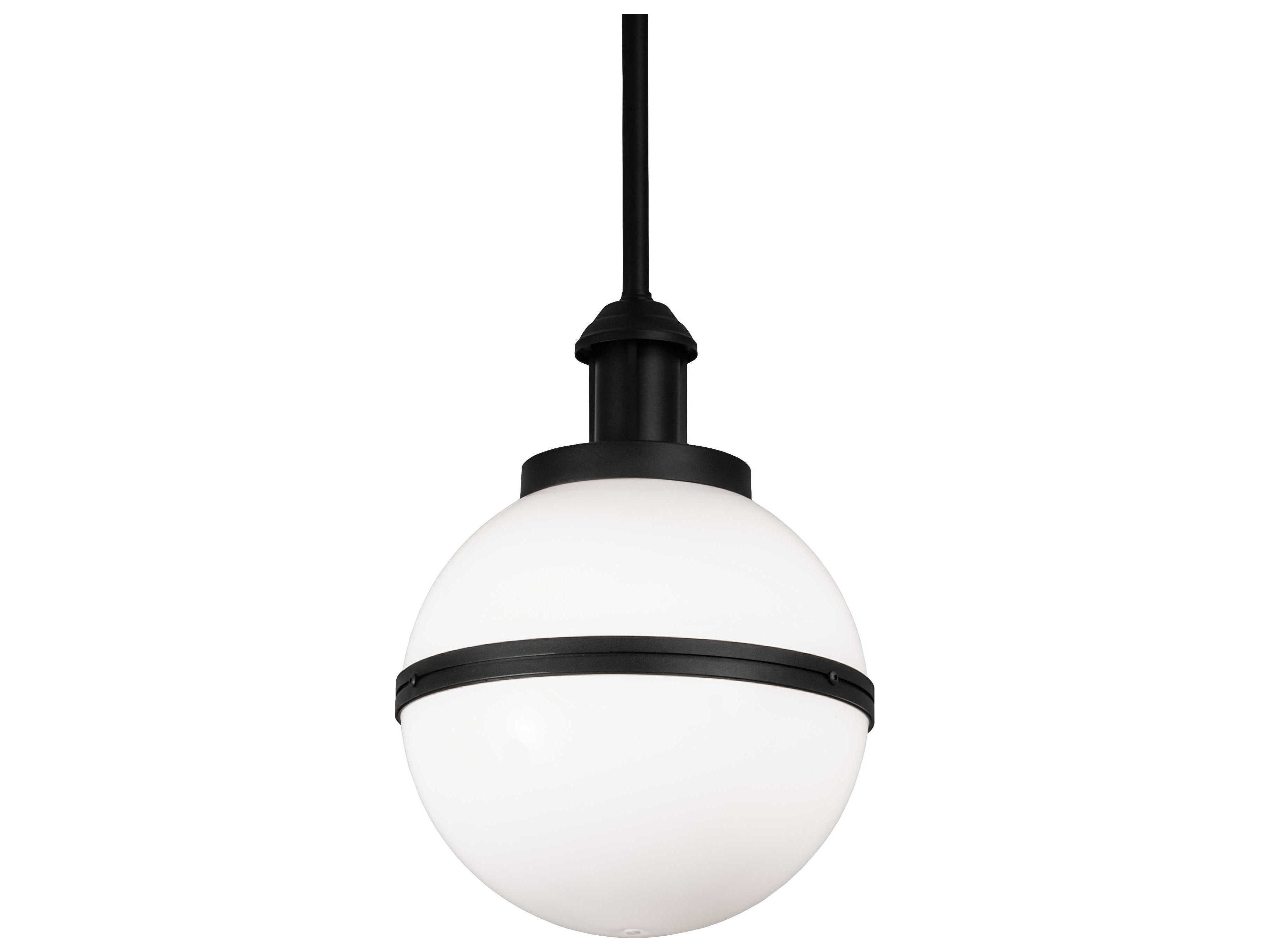 Meyda Bola 1-Light Black Glass Globe Mini Pendant