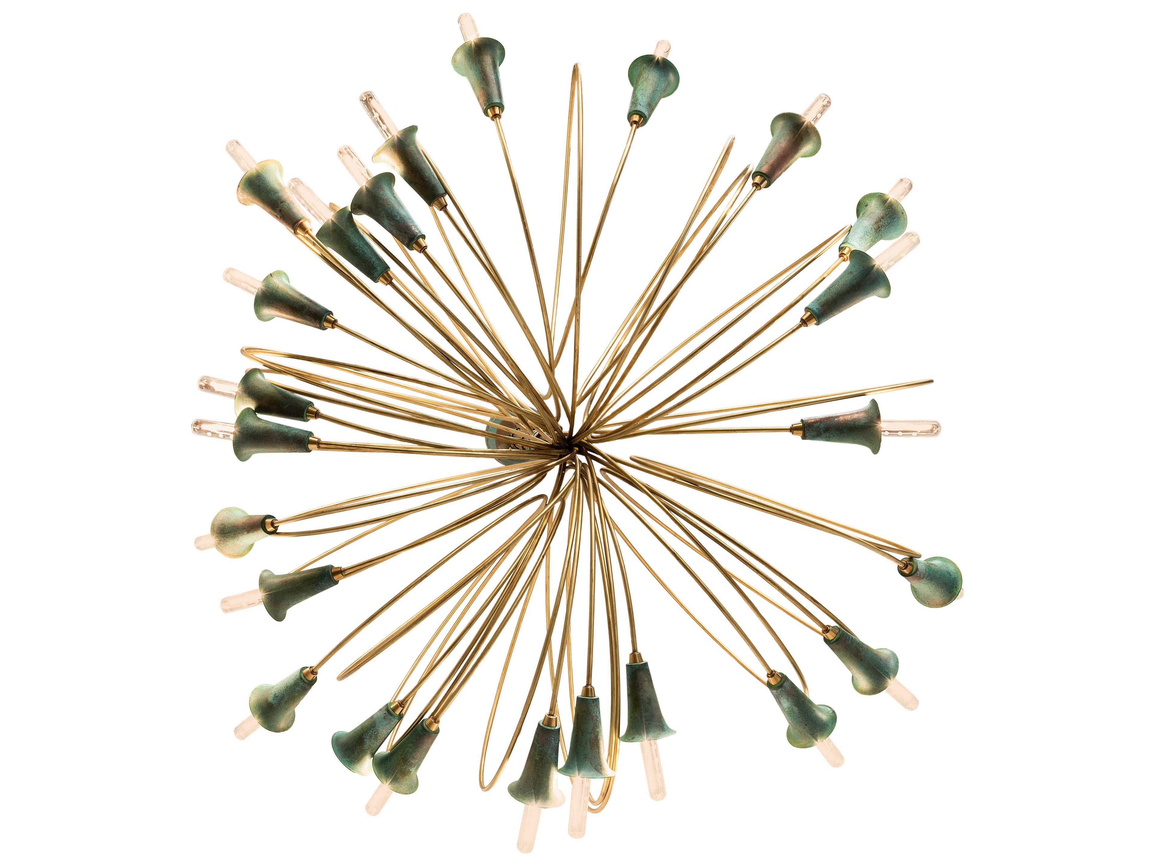 Meyda 24-Light Brass Chandelier