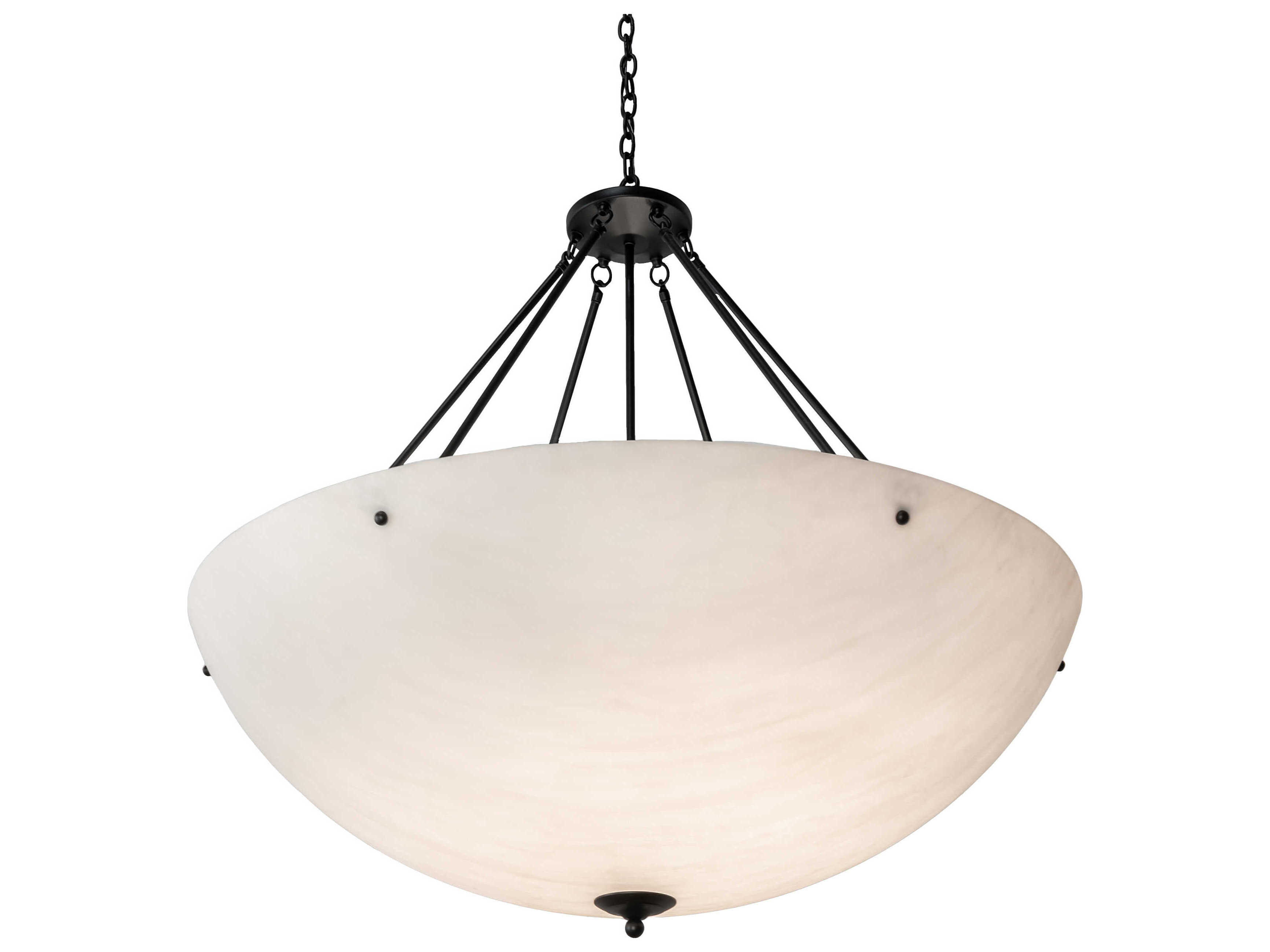 Meyda Madison 8-Light Black Bowl Pendant