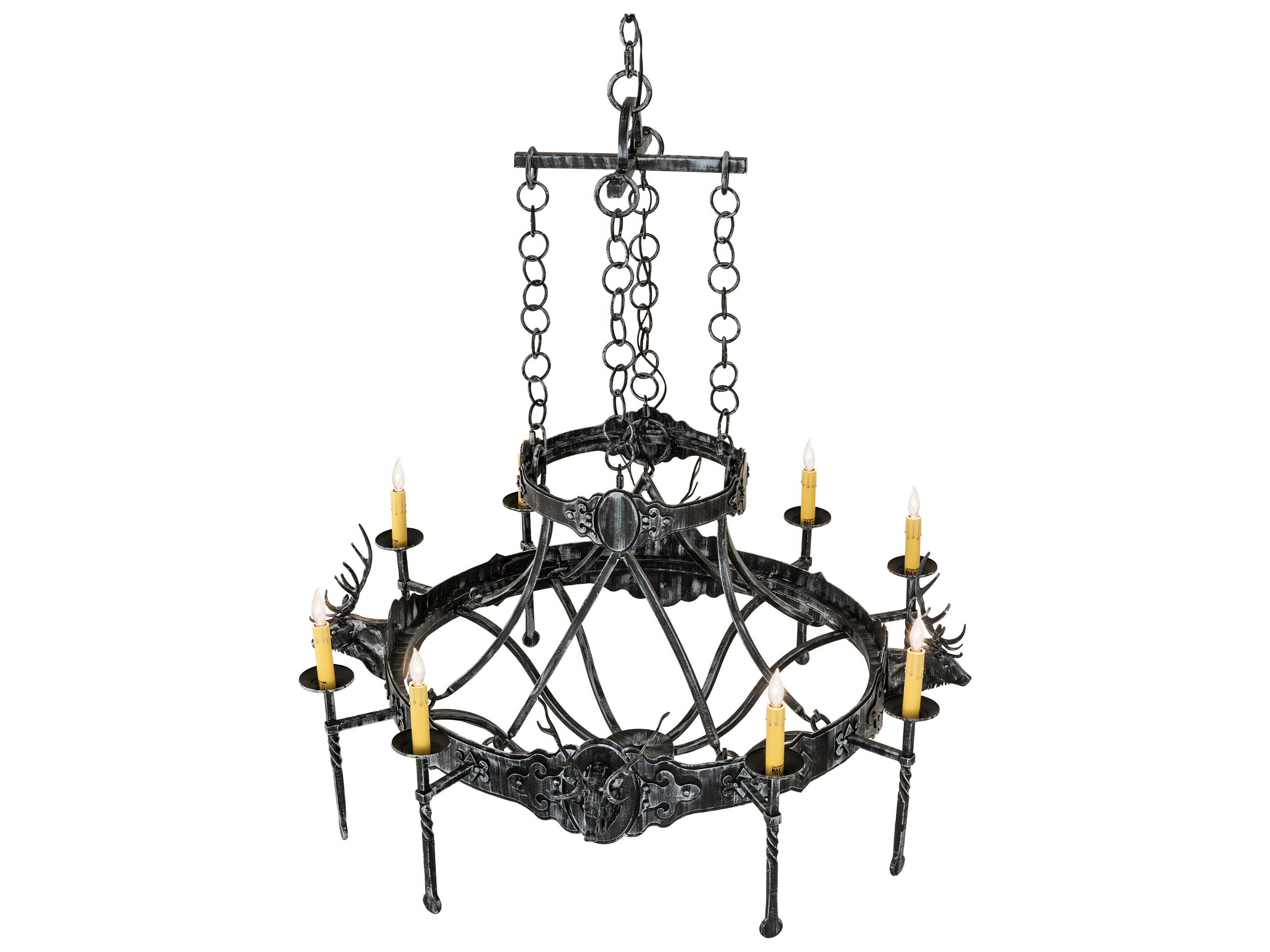 Meyda 8-Light Steel Chandelier