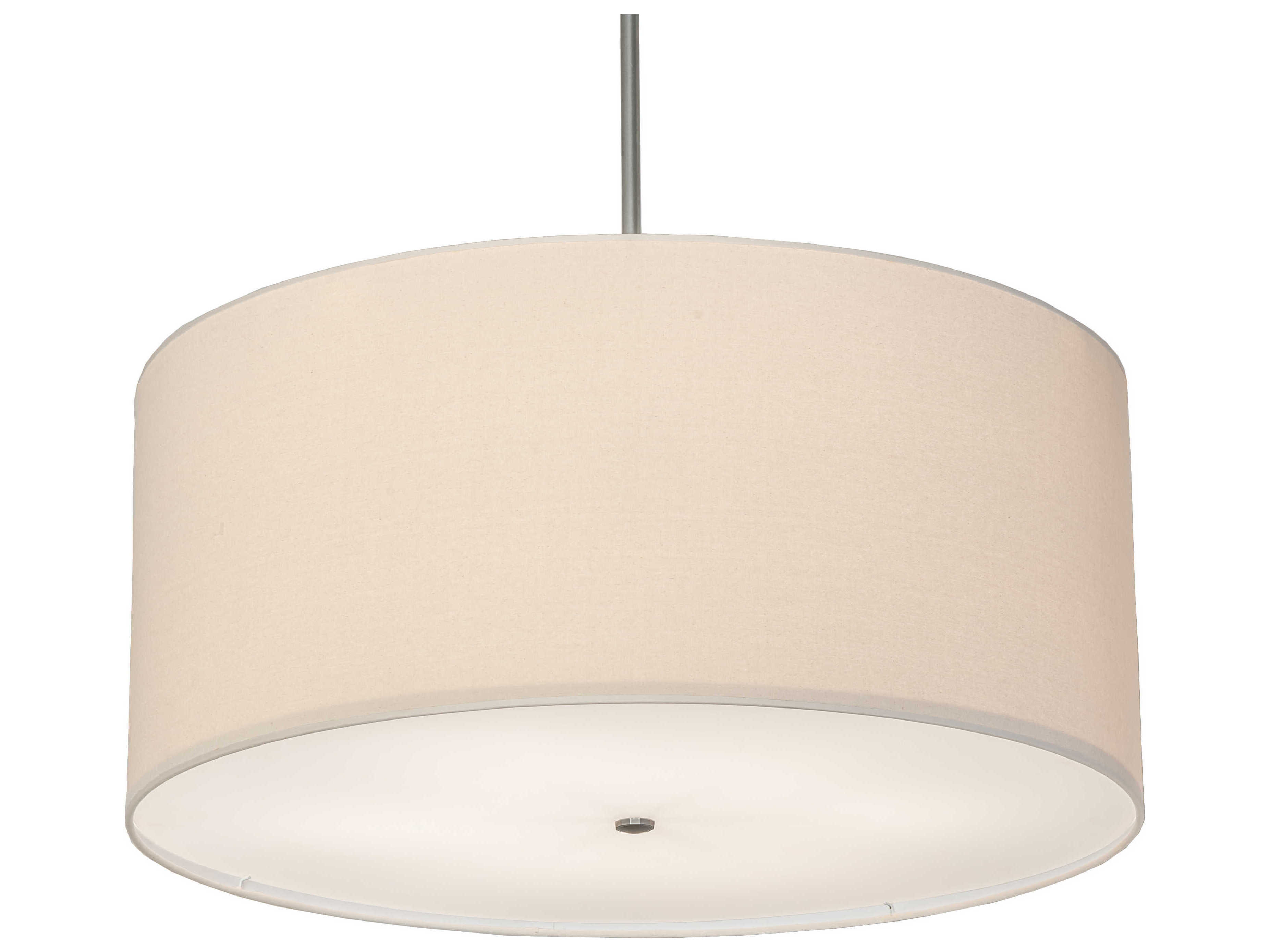 Meyda Cilindro 6-Light Brushed Nickel Drum Pendant
