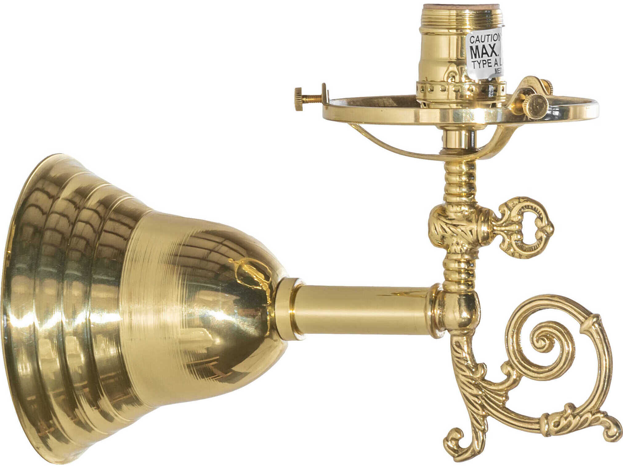 Meyda Revival Gas And Electric 1-Light Polished Brass Wall Sconce