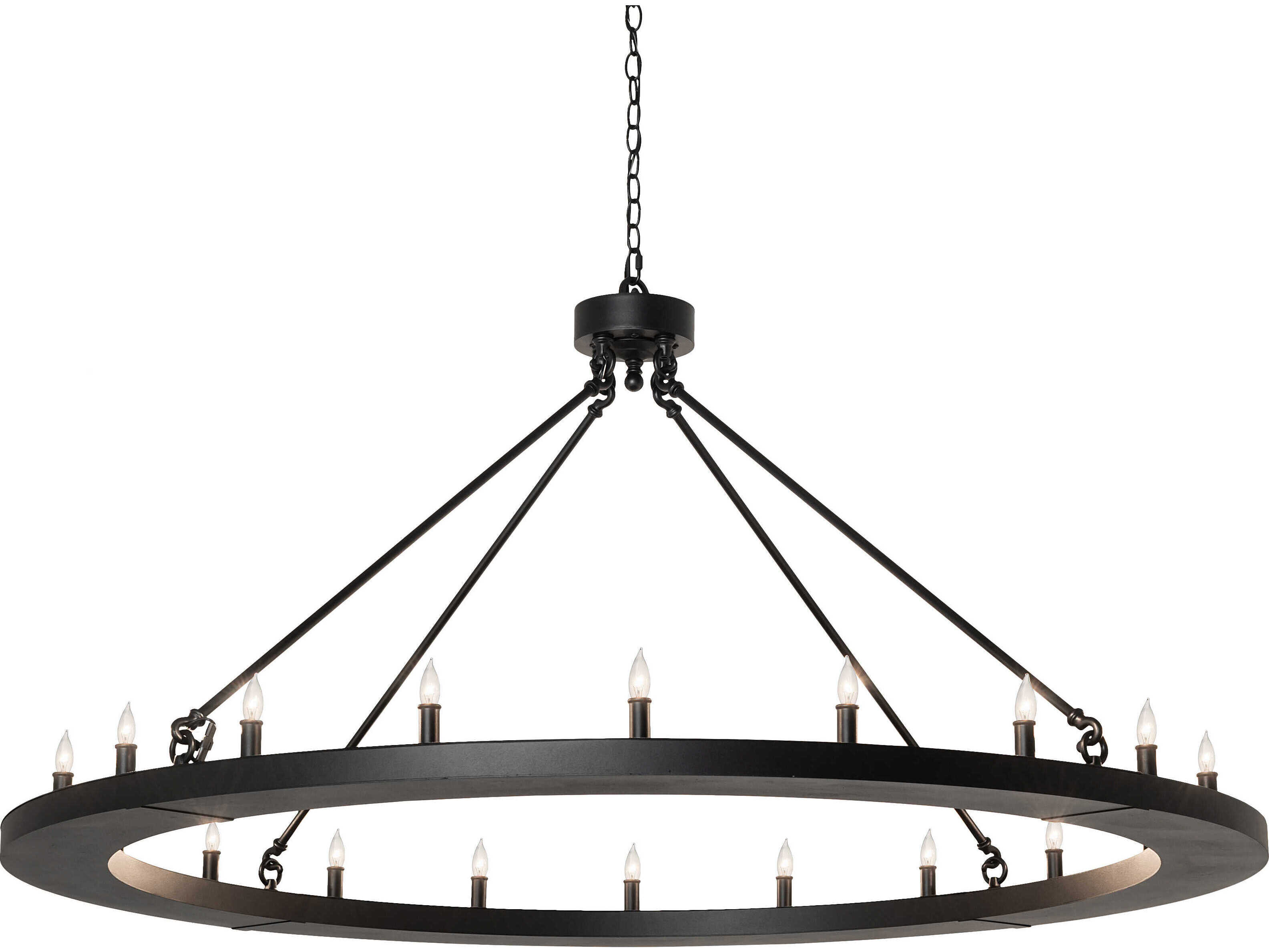 Meyda Loxley 20-Light Black Chandelier