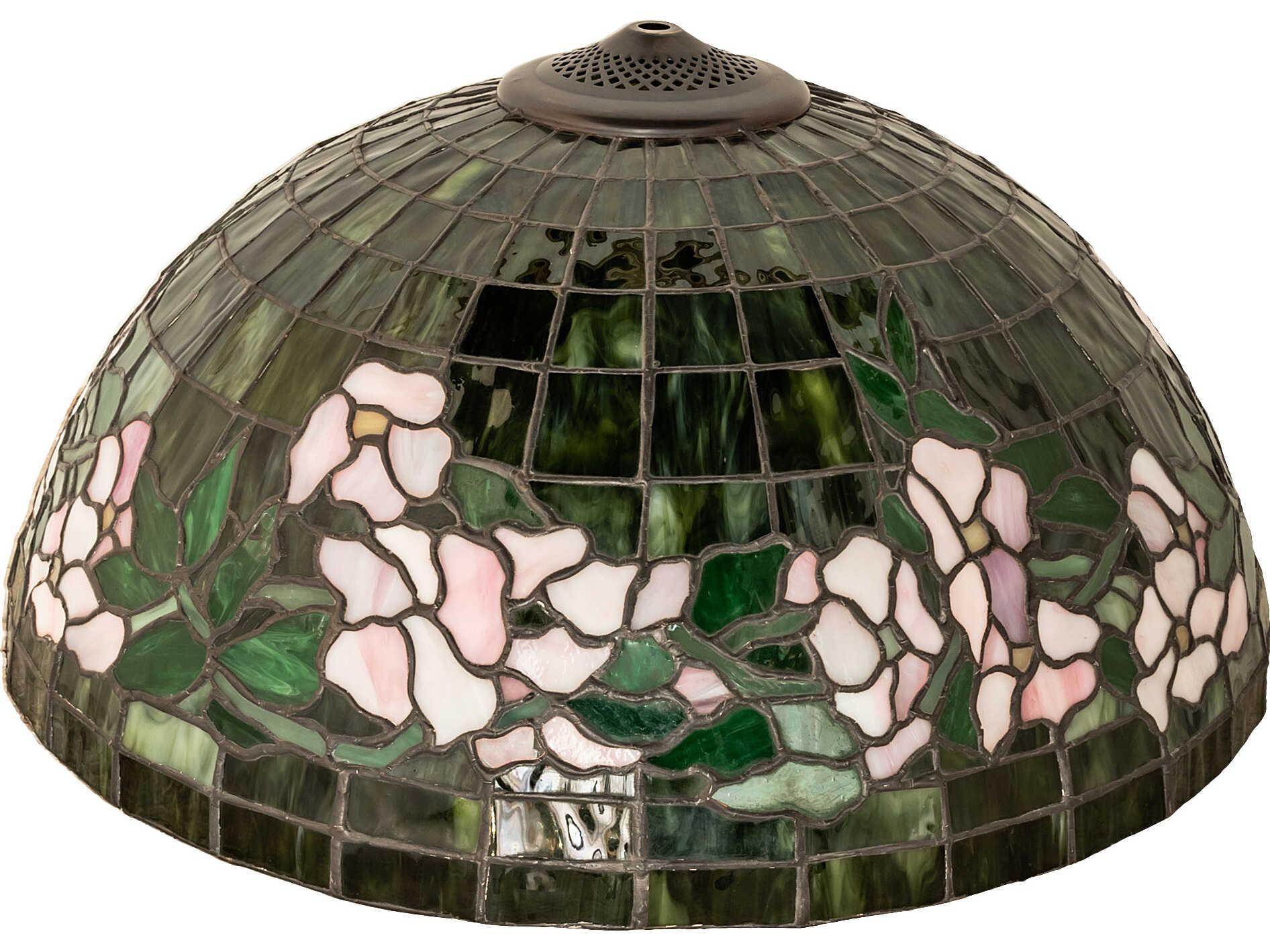 Meyda Tiffany Banded Dogwood Green pink