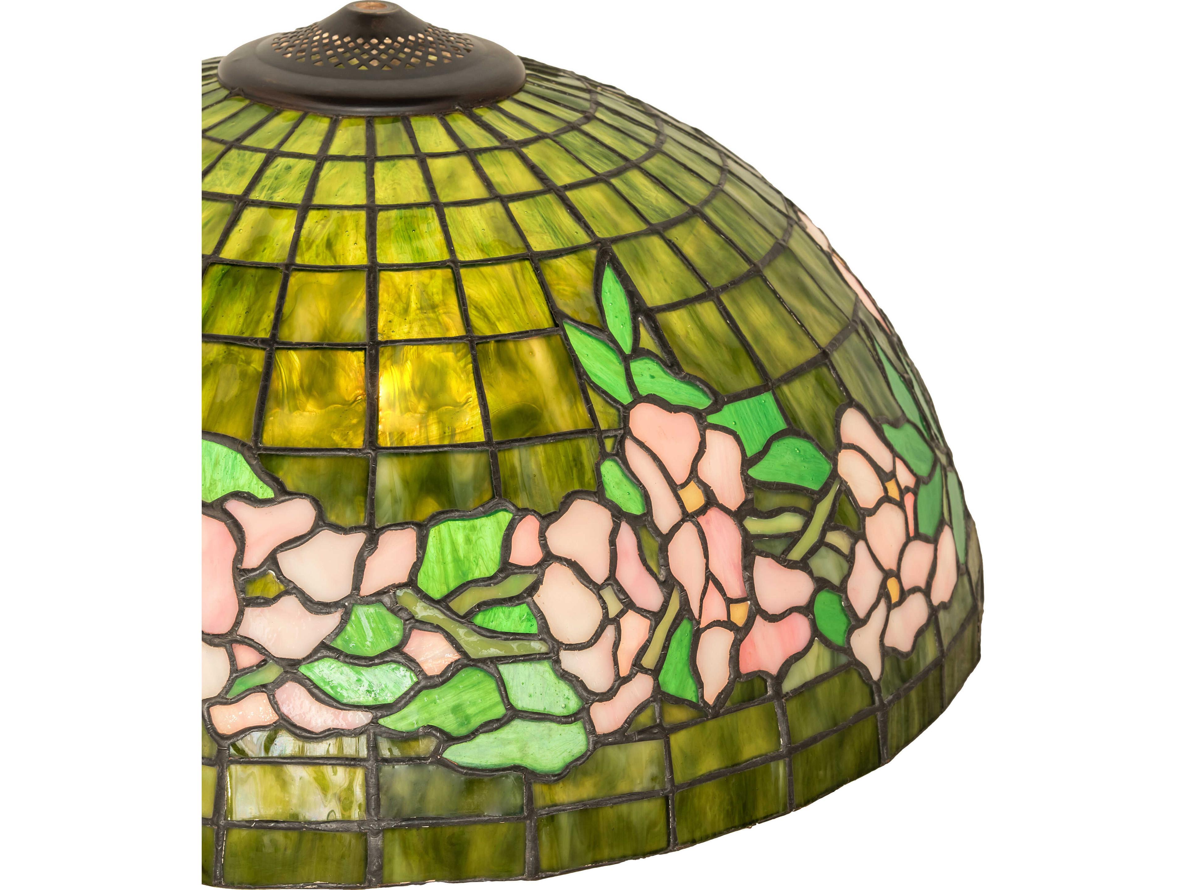 Meyda Tiffany Banded Dogwood Green pink