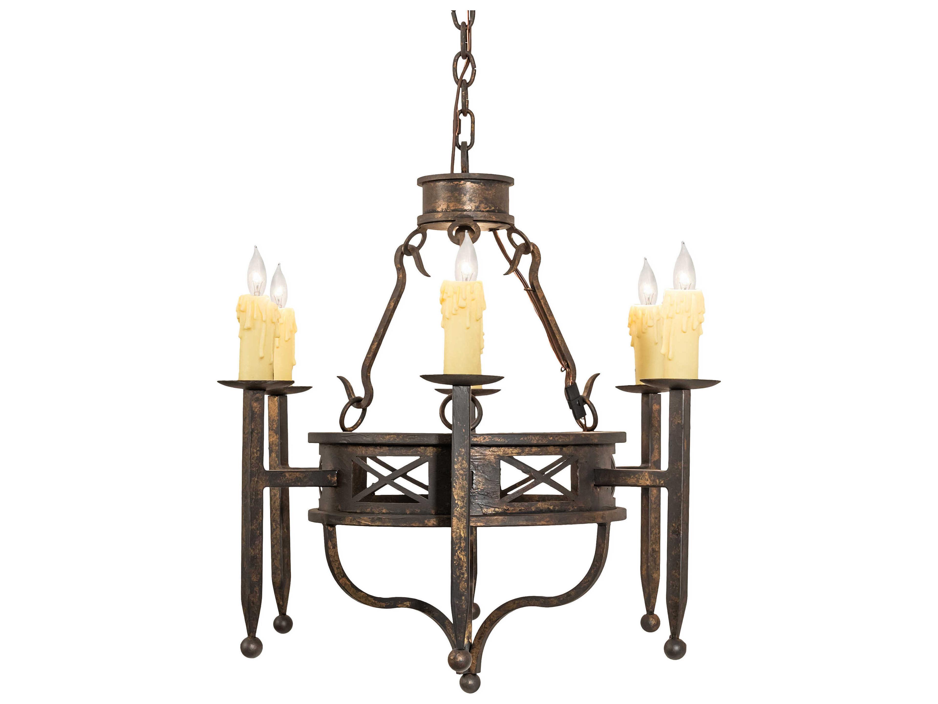 Meyda Jasmine 40-Light Gold Candelabra Chandelier