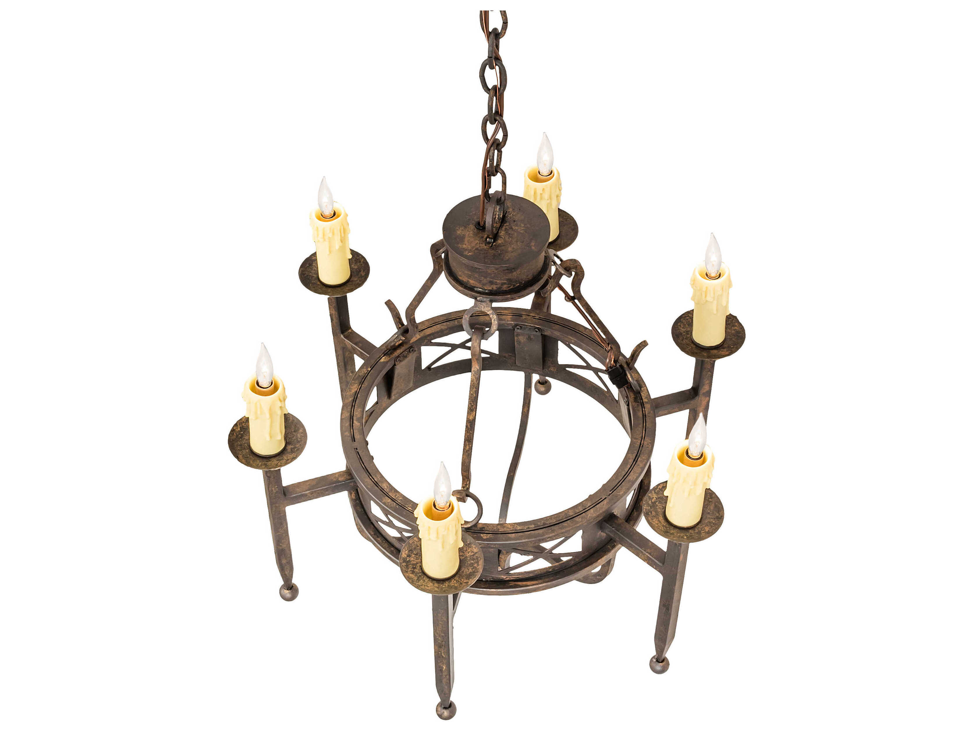 Meyda Jasmine 40-Light Gold Candelabra Chandelier