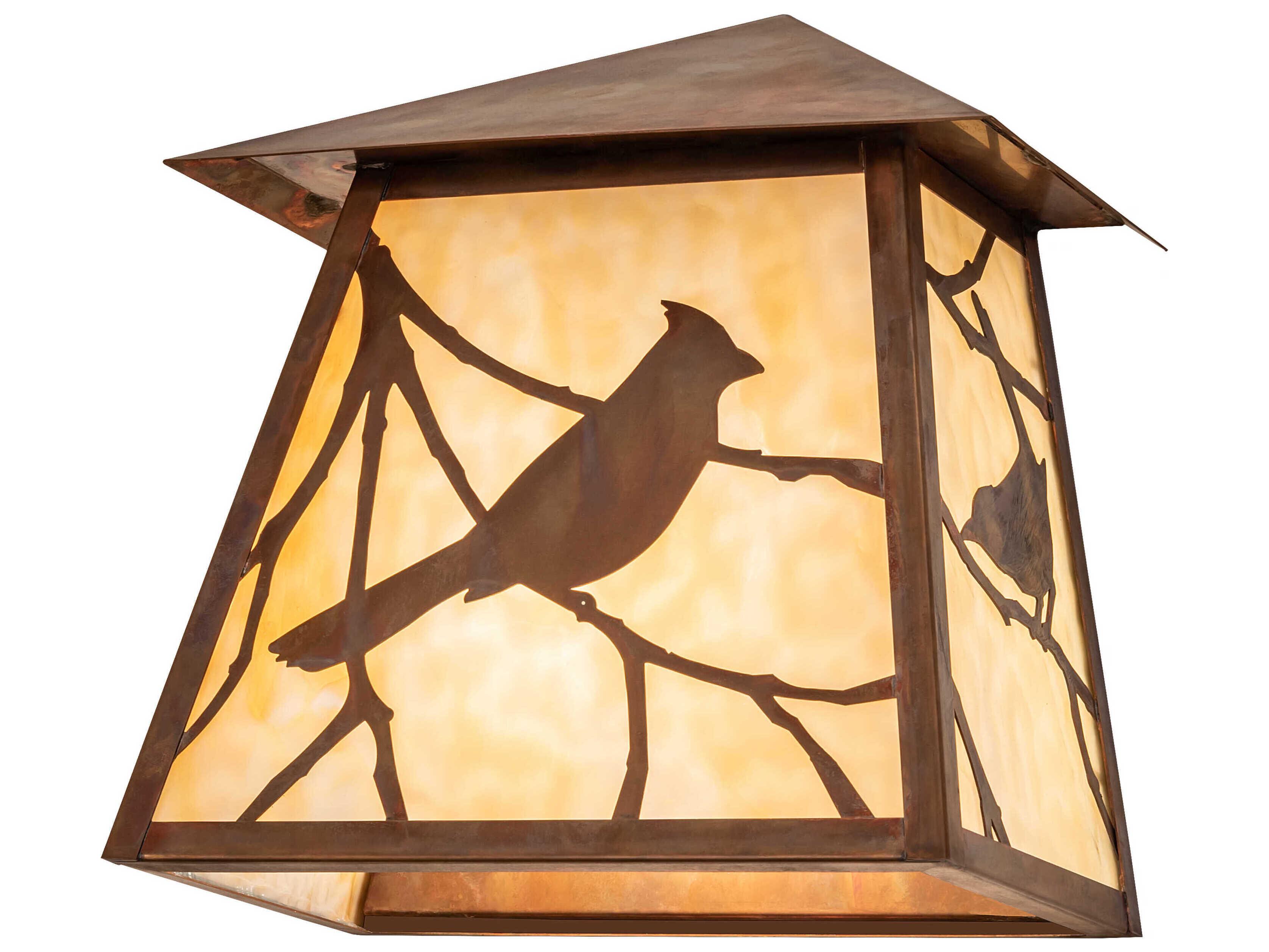 Meyda Stillwater 1-Light Vintage Copper Wall Sconce