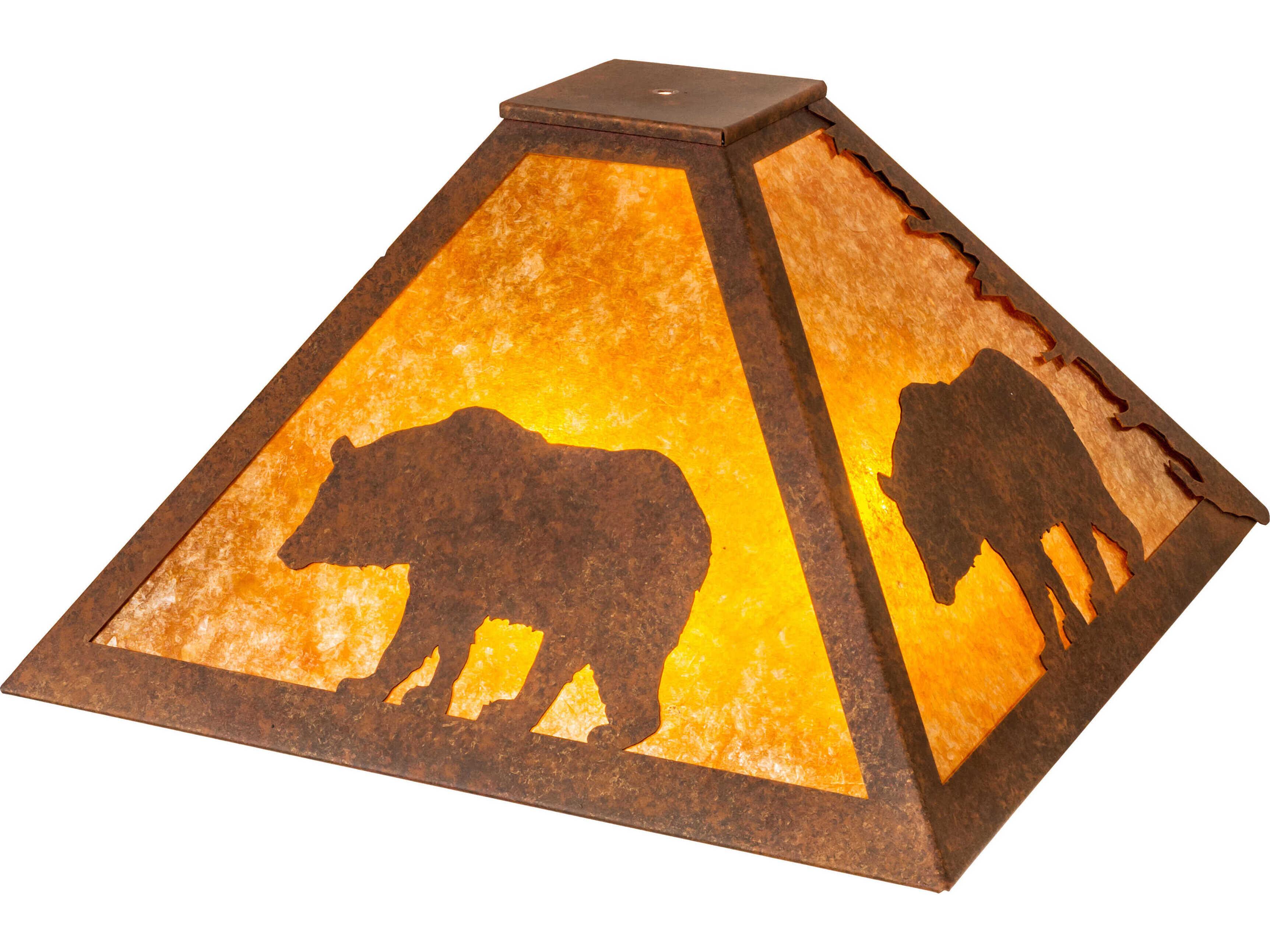 Meyda 34" Lone Bear Shade