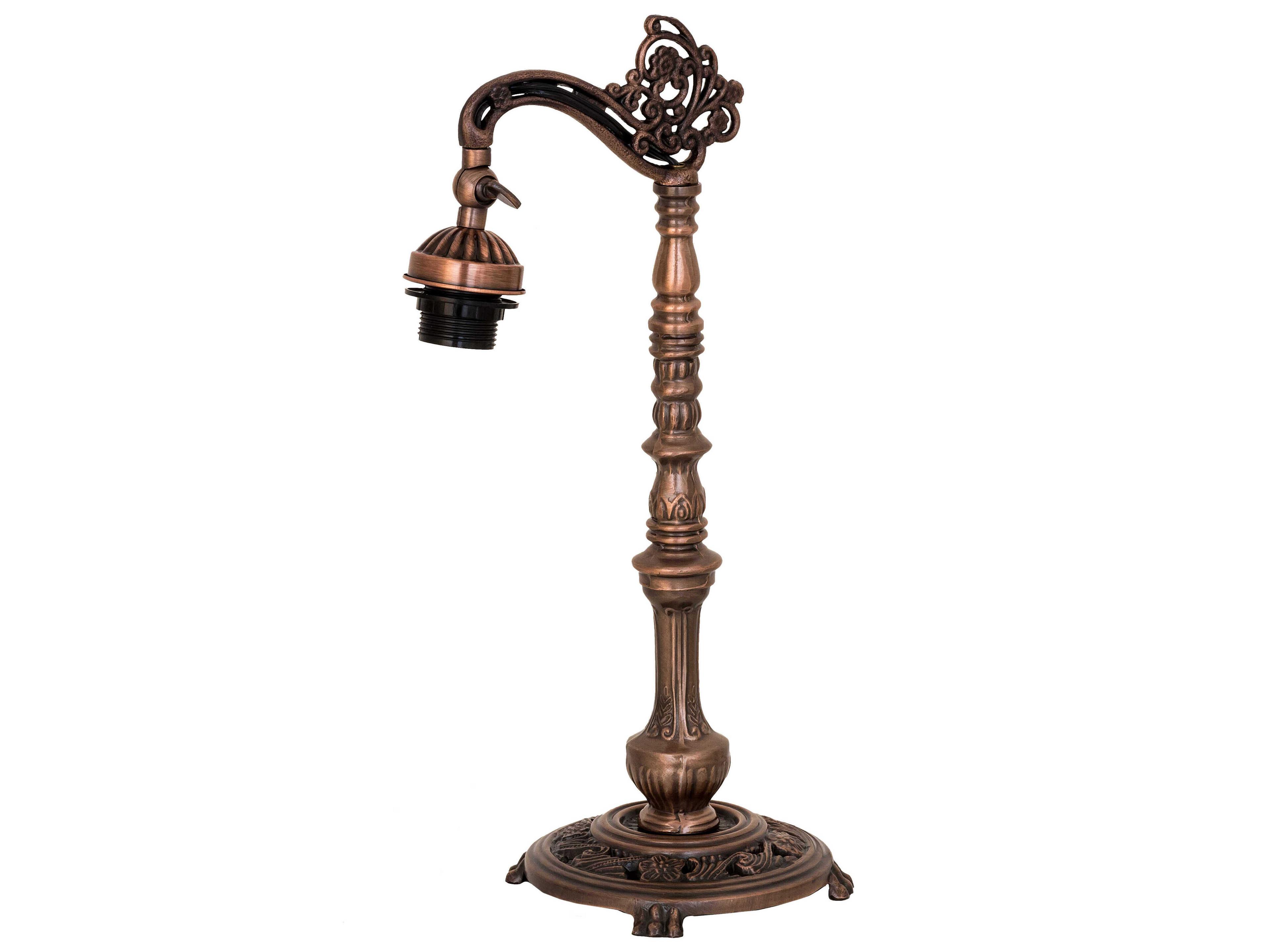 Meyda Tiffany Turning Leaf Mahogany Bronze Desk Lamp