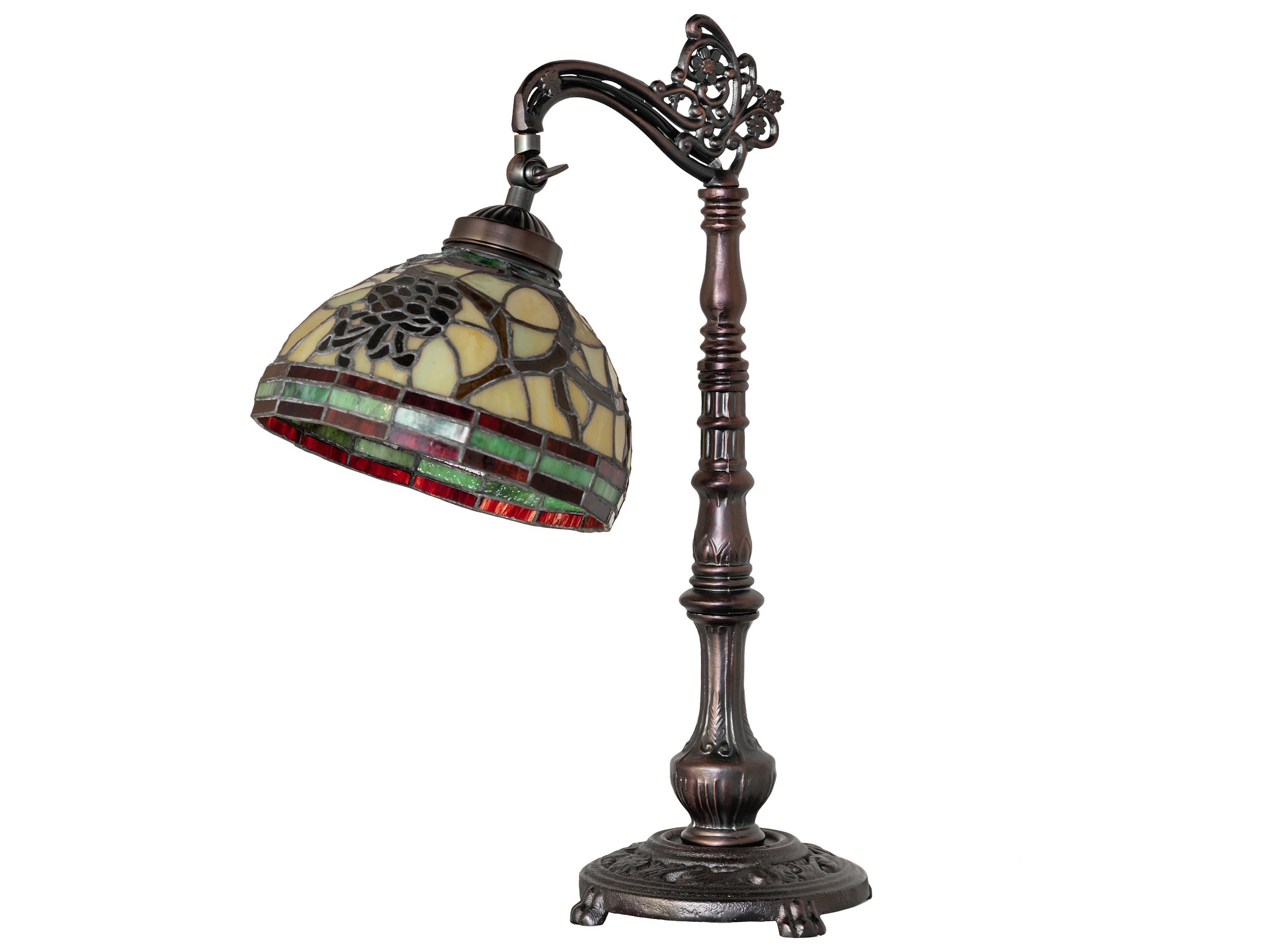 Meyda Pinecone Mahogany Bronze Desk Lamp