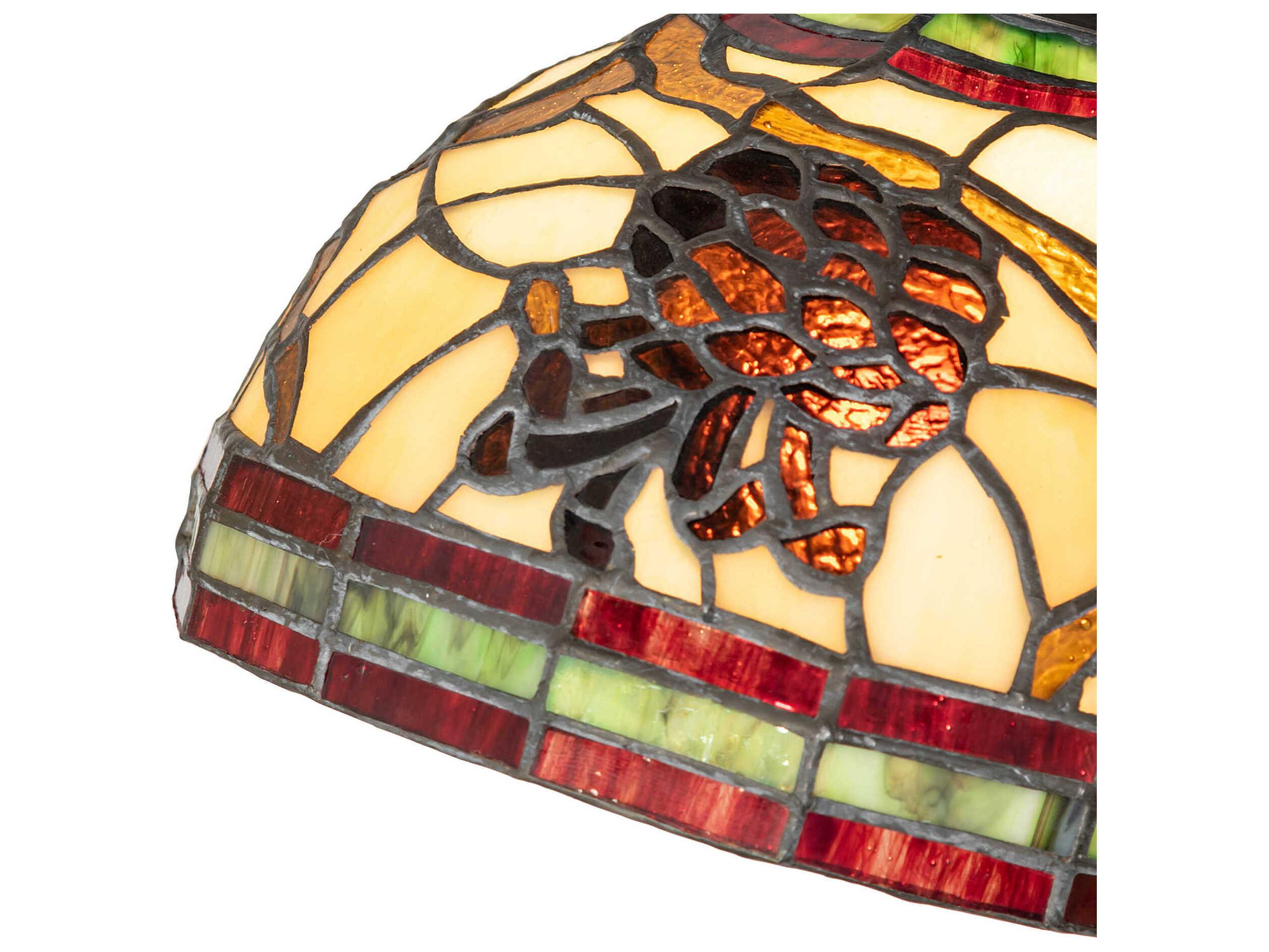 Meyda Pinecone Mahogany Bronze Desk Lamp