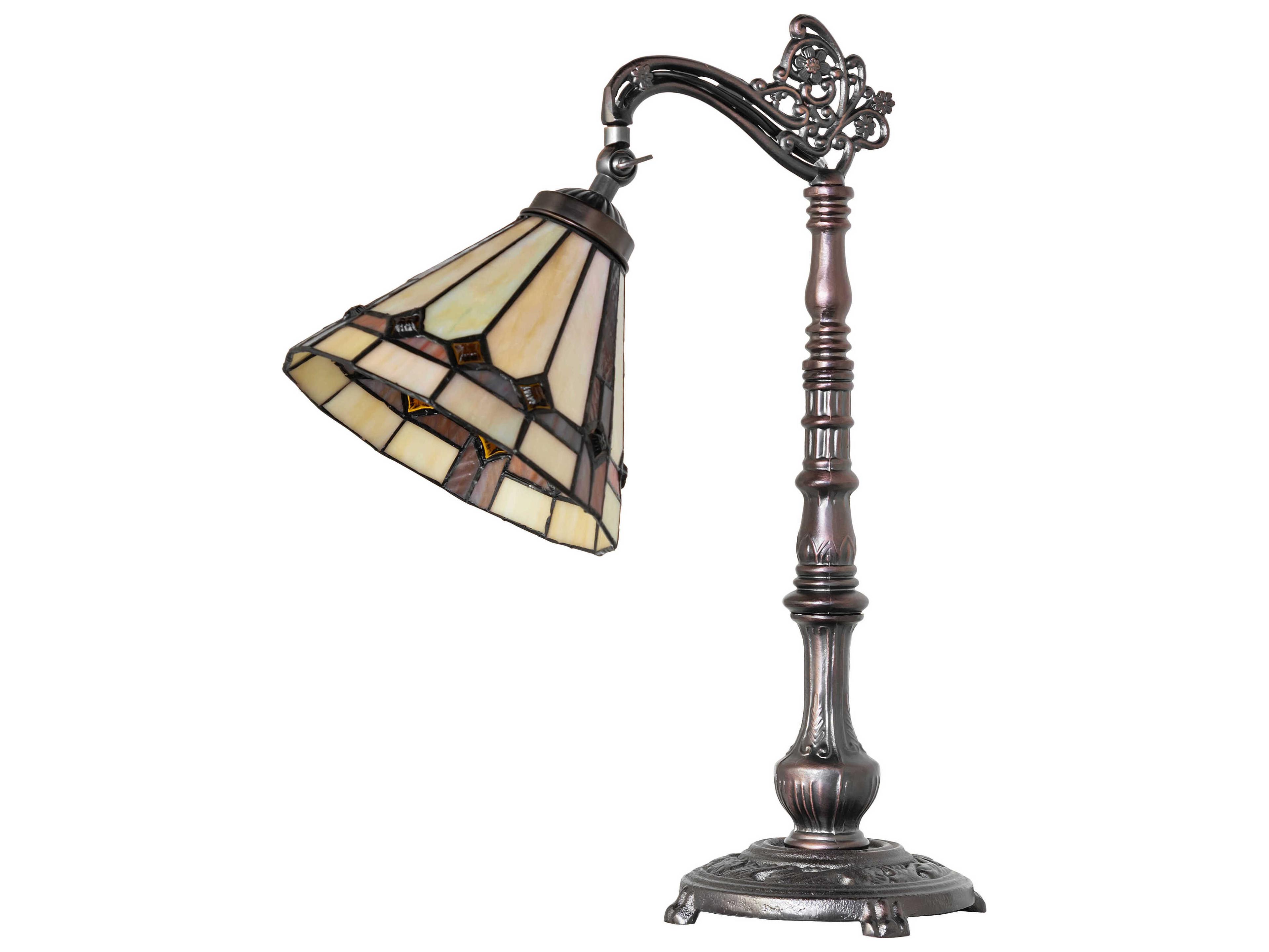 Meyda Belvidere Mahogany Bronze Desk Lamp