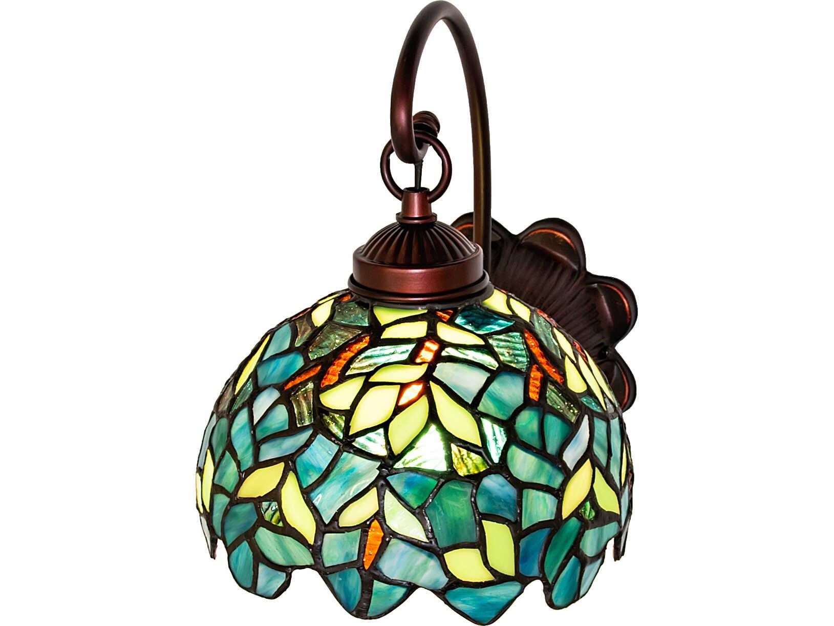 Meyda Nightfall Wisteria 1-Light Bronze Traditional Wall Sconce