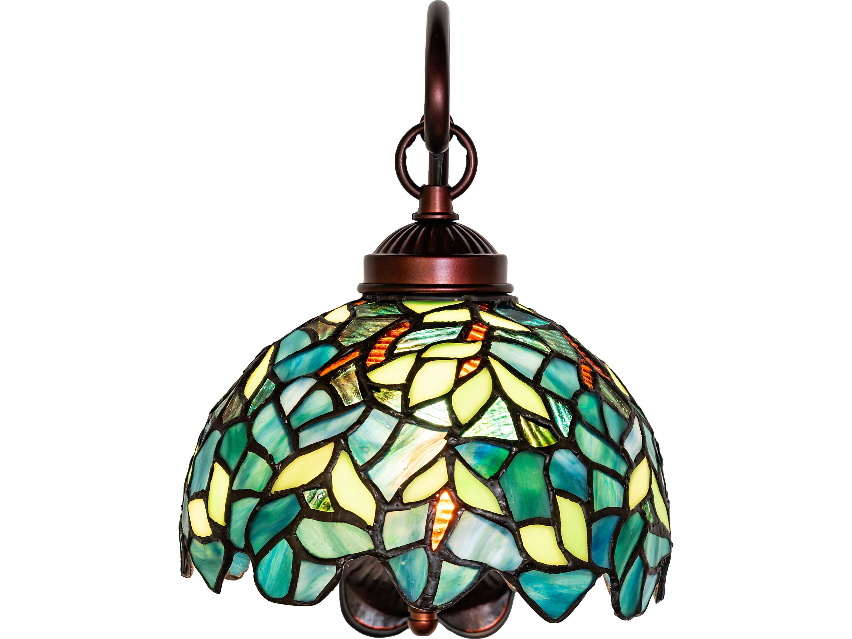 Meyda Nightfall Wisteria 1-Light Bronze Traditional Wall Sconce