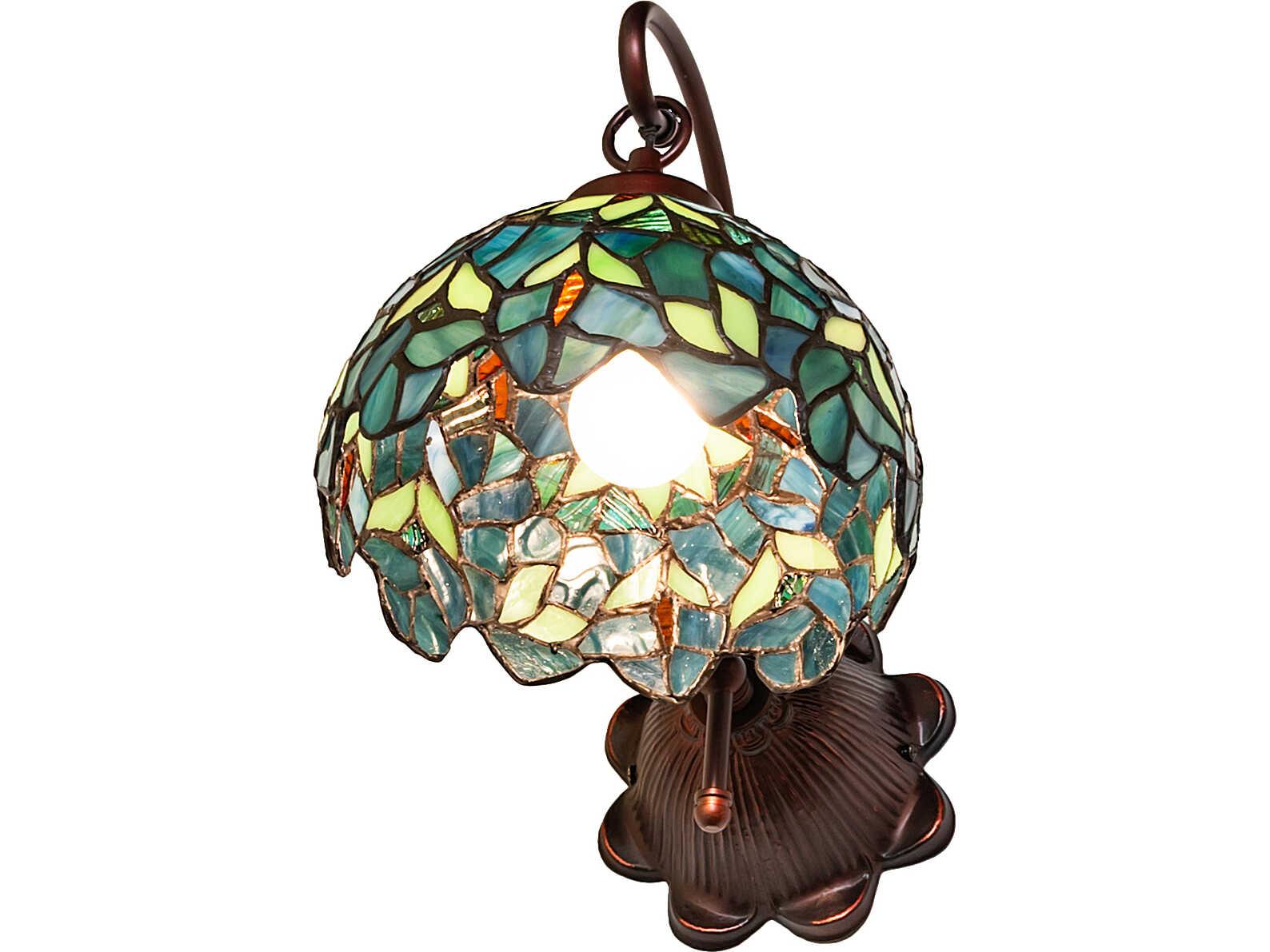 Meyda Nightfall Wisteria 1-Light Bronze Traditional Wall Sconce