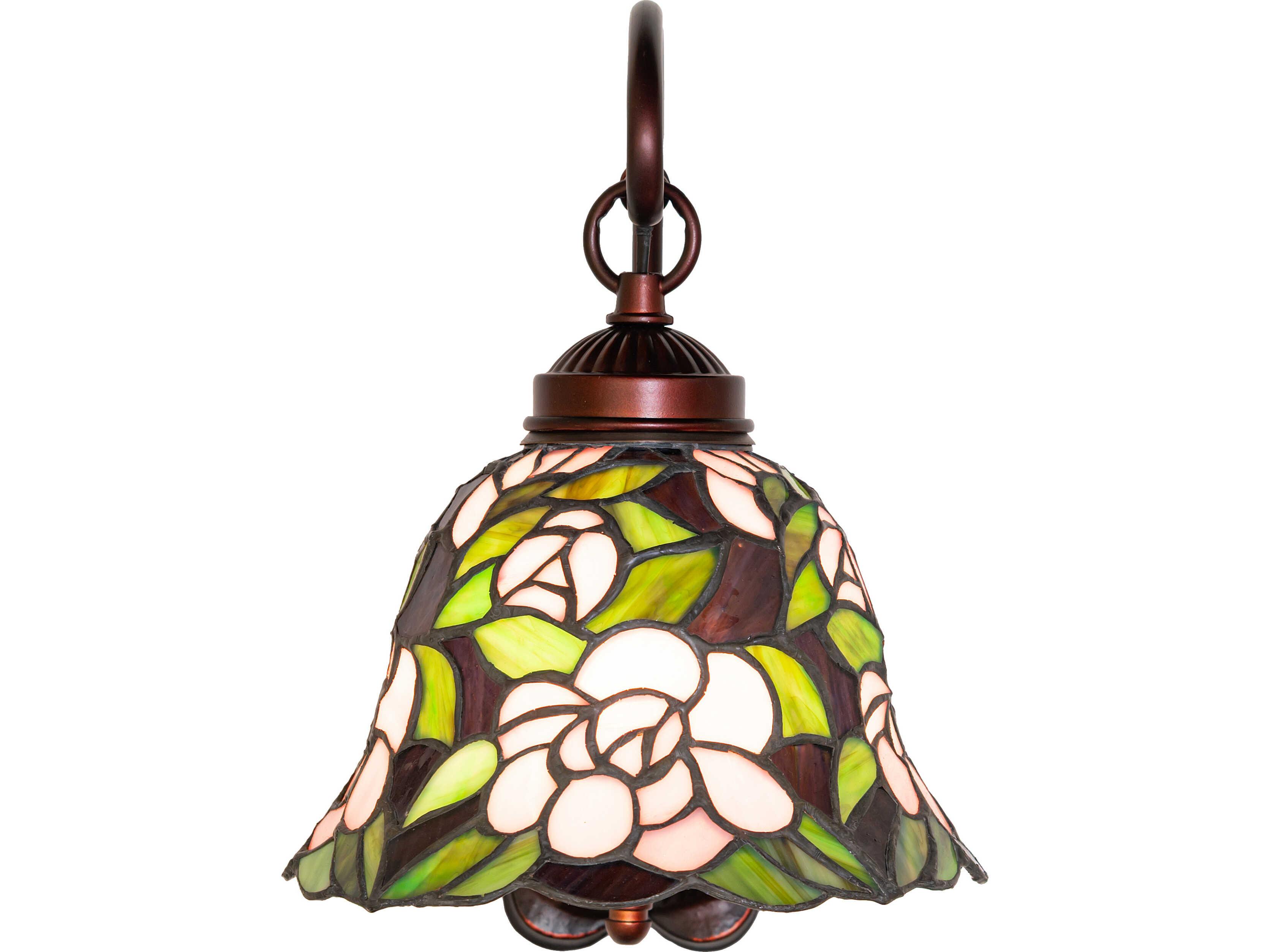 Meyda Begonia 1-Light Bronze Traditional Wall Sconce