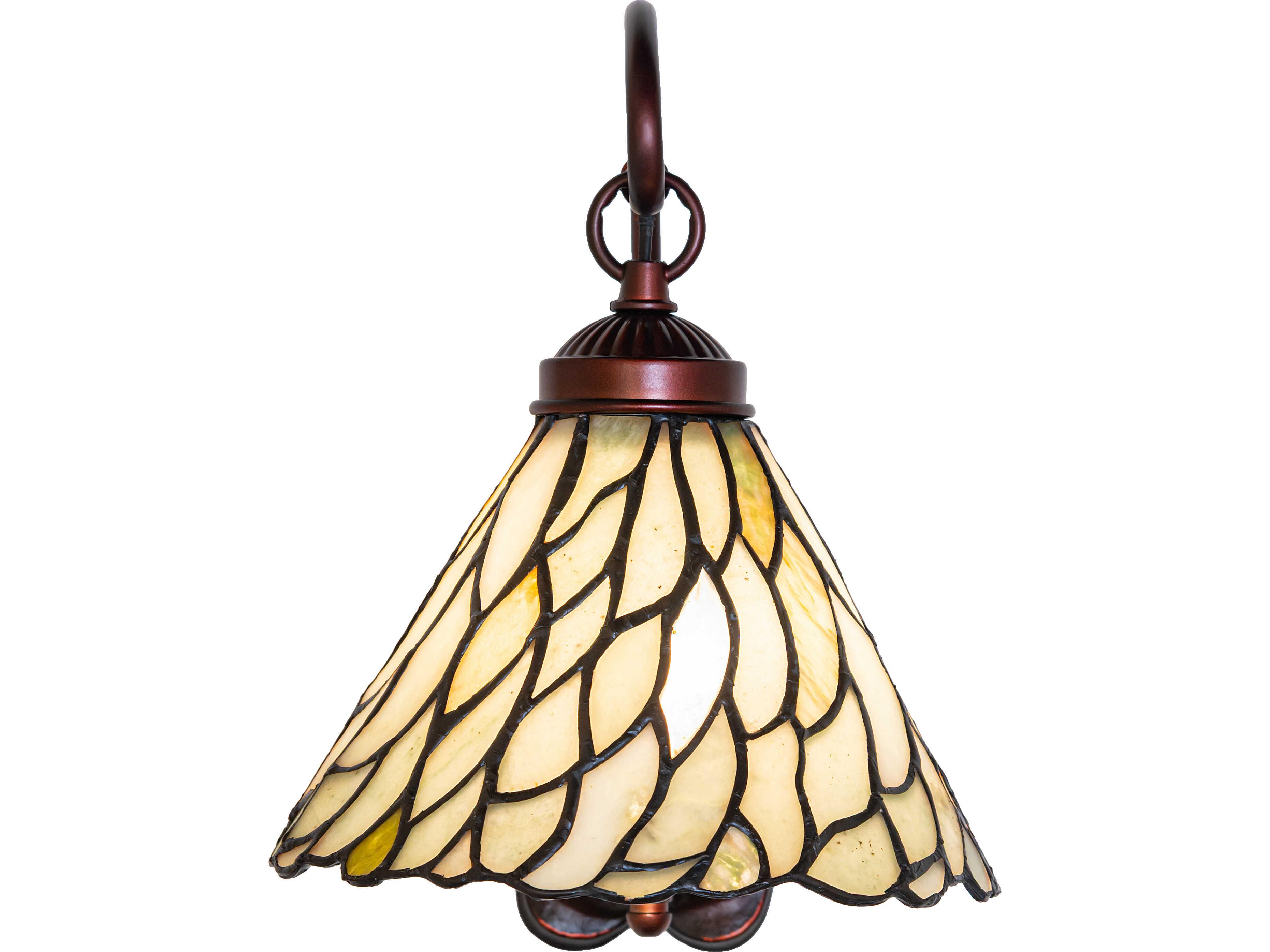 Meyda Willow 1-Light Brown Traditional Wall Sconce