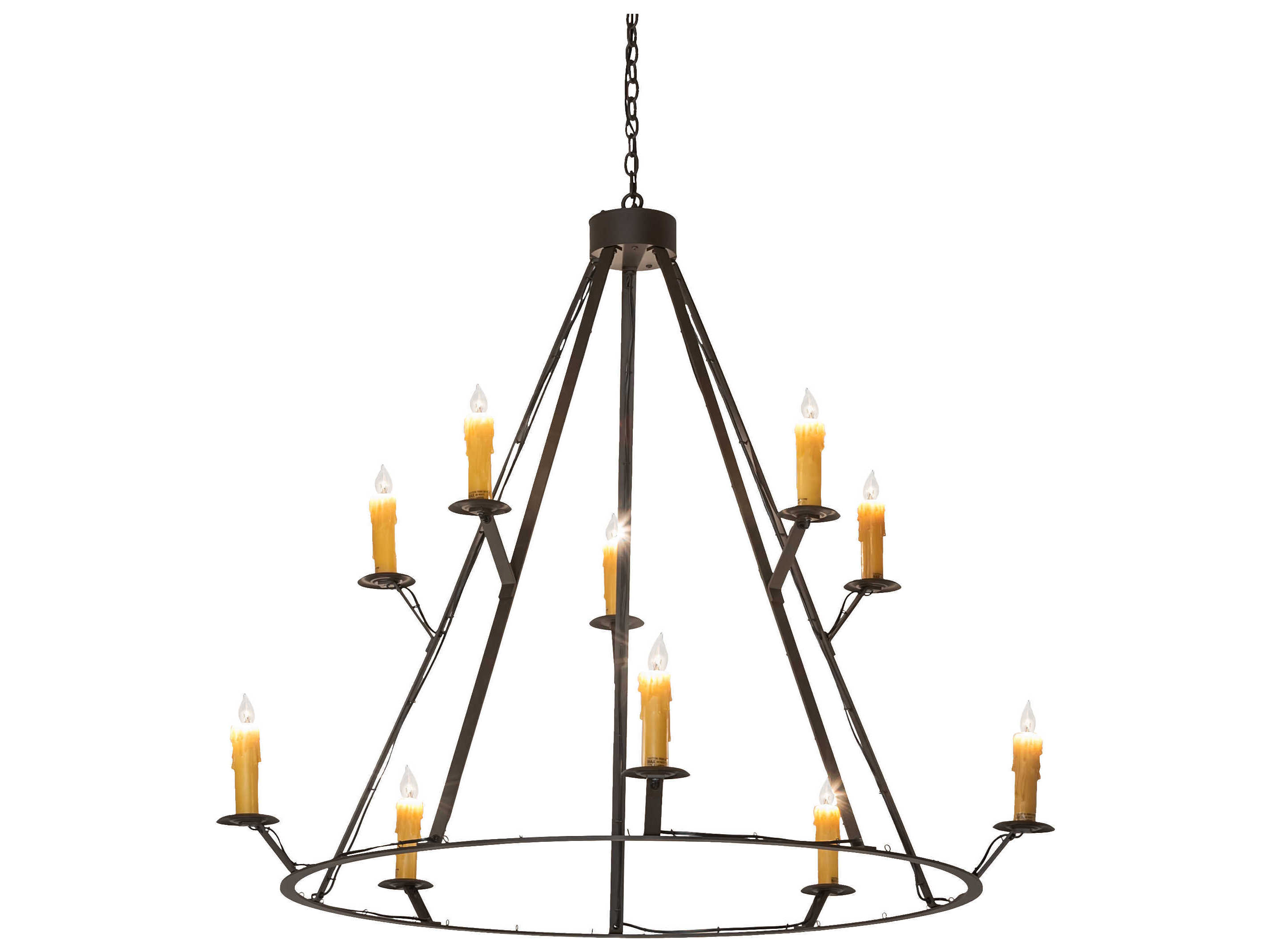 Meyda 10-Light Oil Rubbed Bronze Chandelier