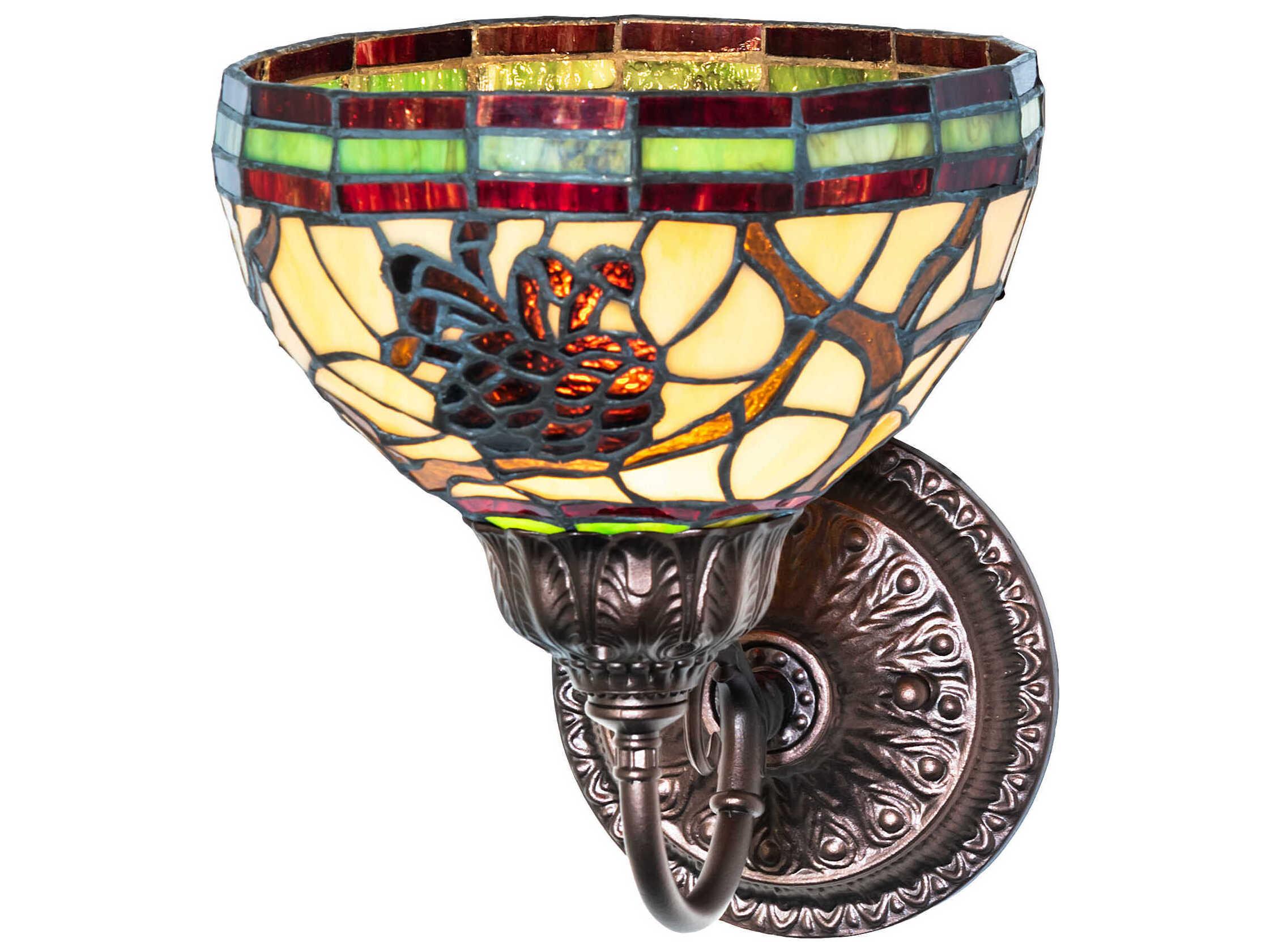 Meyda Pinecone 1-Light Mahogany Bronze Traditional Wall Sconce
