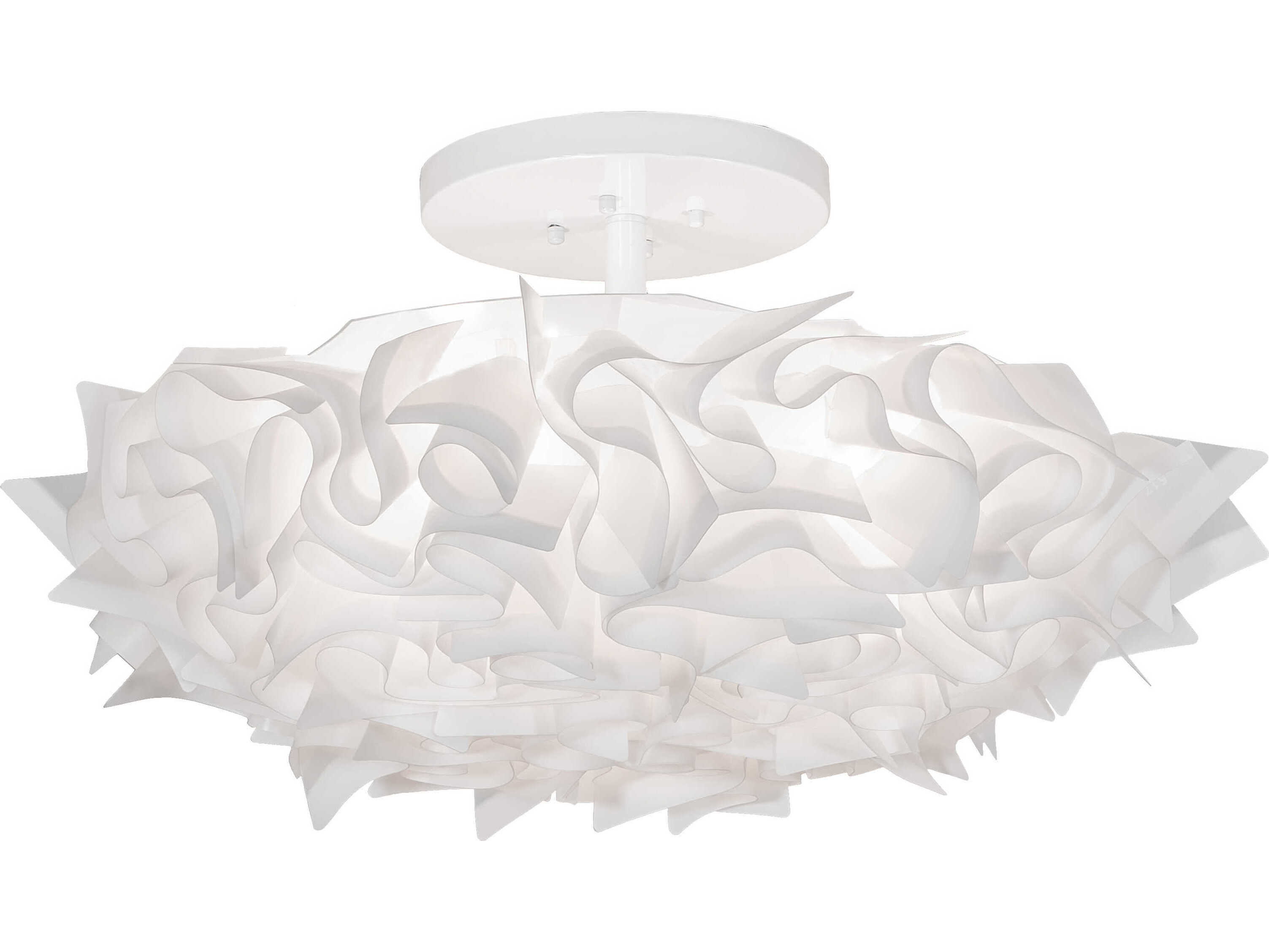 Meyda 3-Light Steel Semi Flush Mount