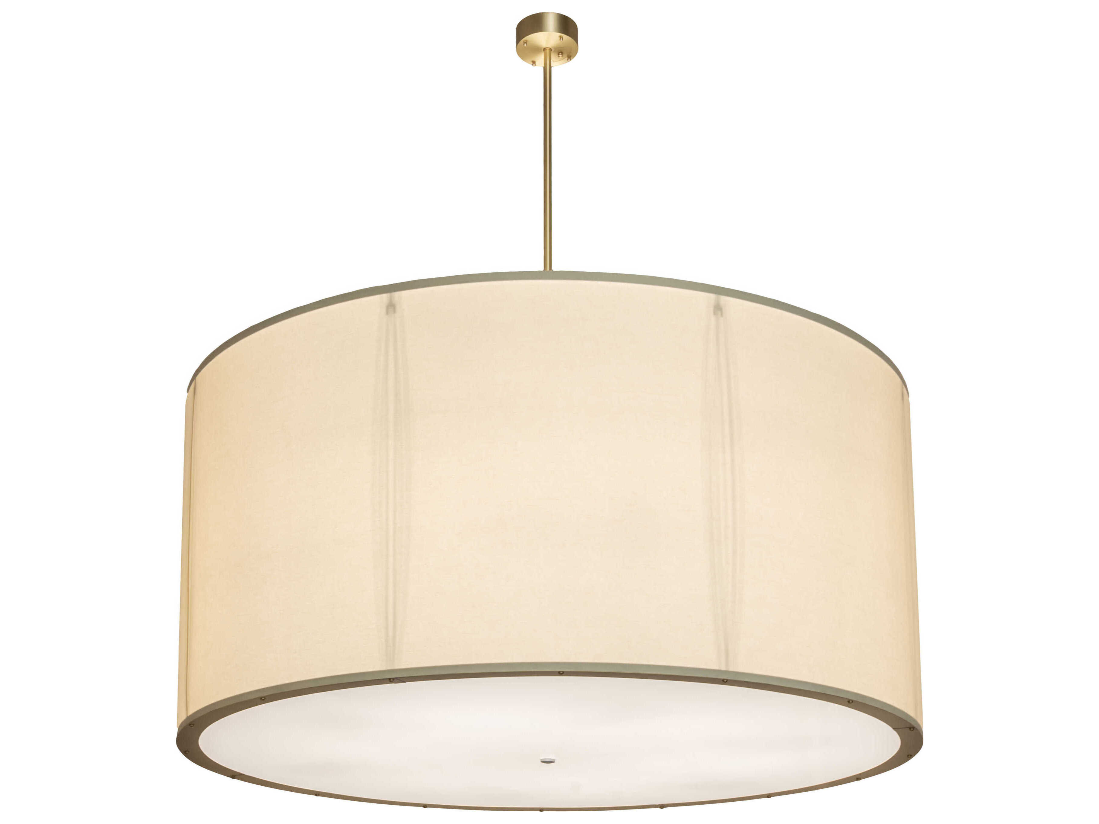 Meyda Cilindro 12-Light Gold Drum Pendant
