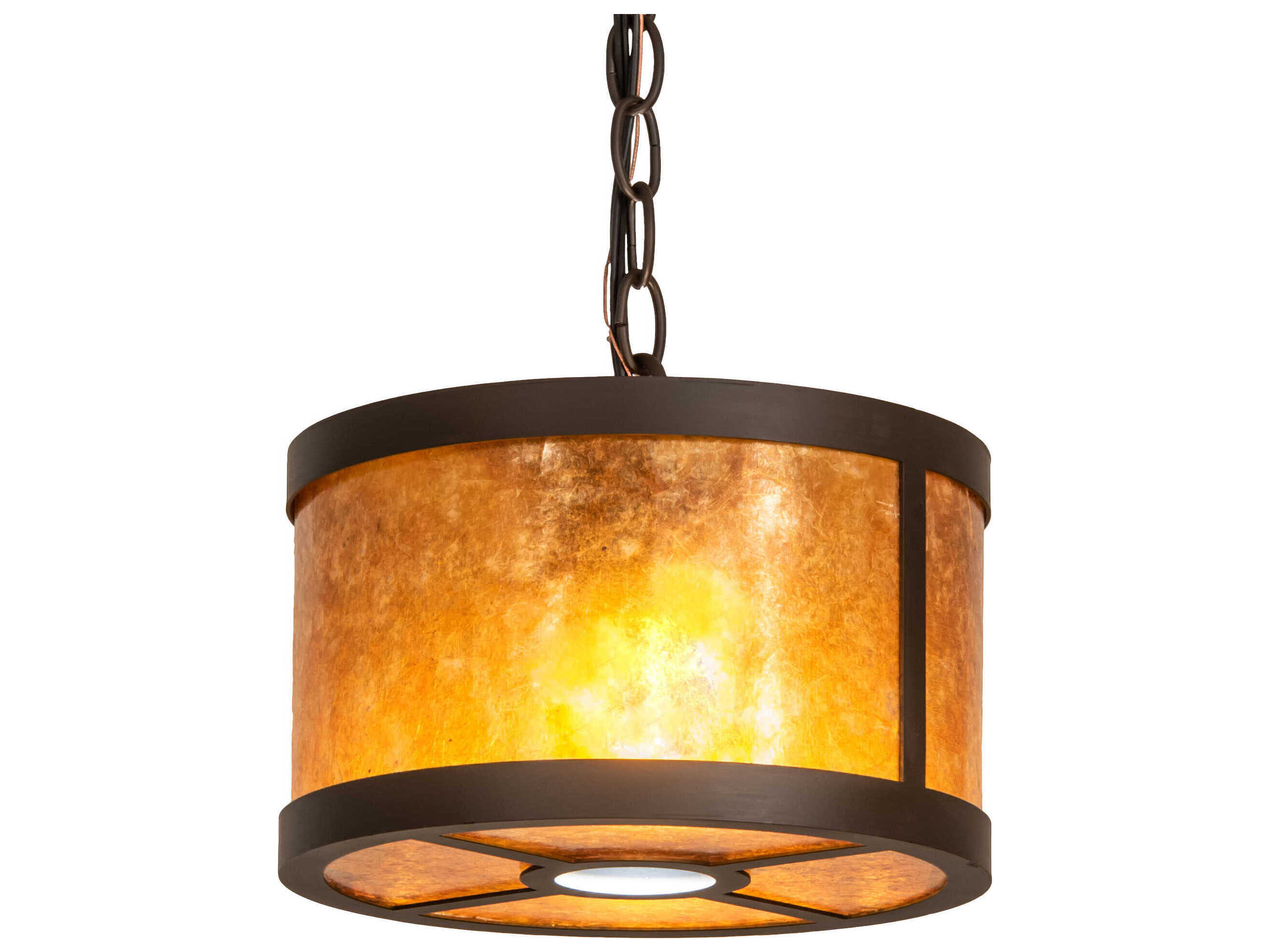 Meyda Cilindro 3-Light Oil Rubbed Bronze Glass LED Mini Pendant