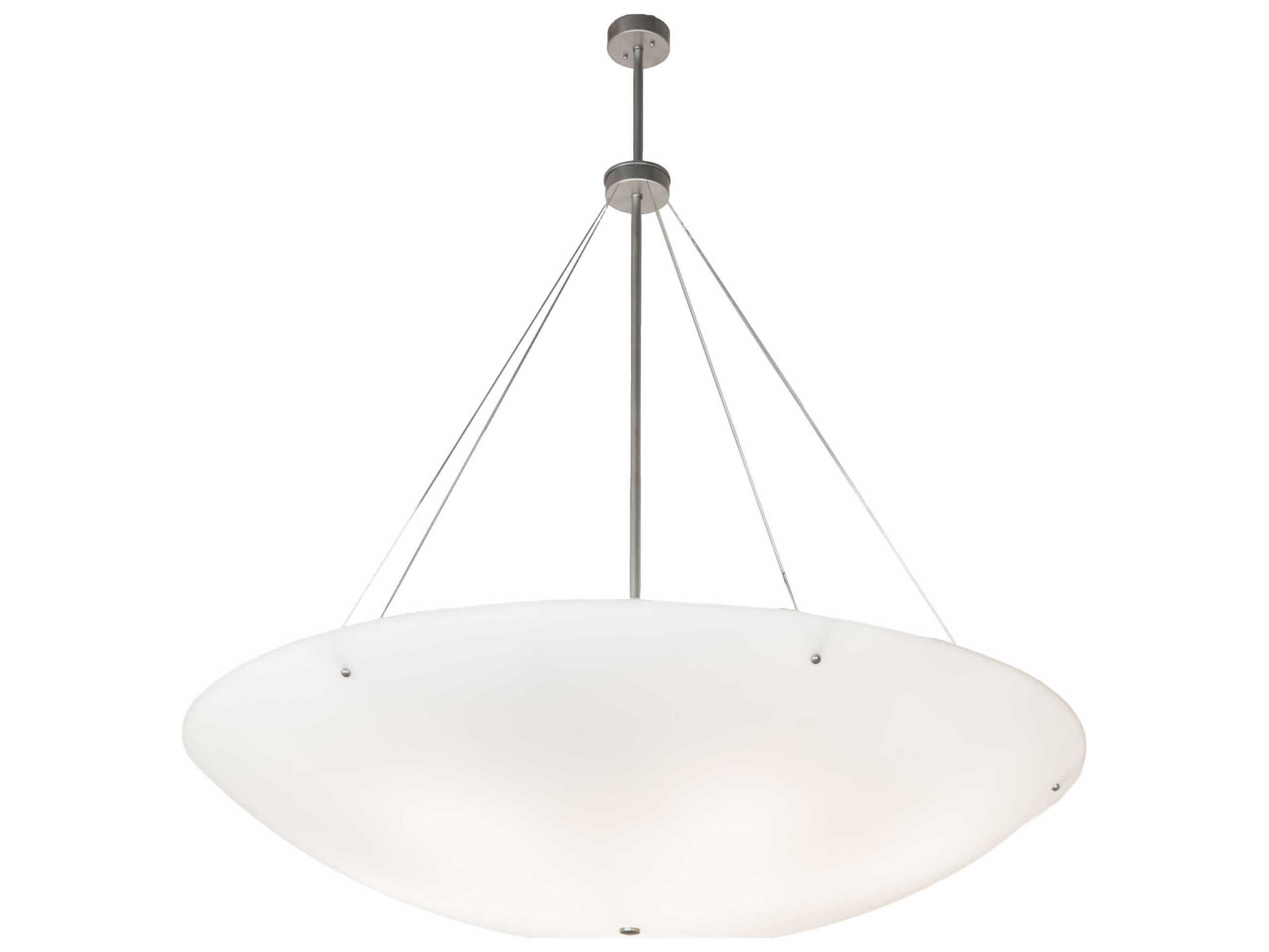 Meyda Madison 9-Light Nickel Bowl Pendant