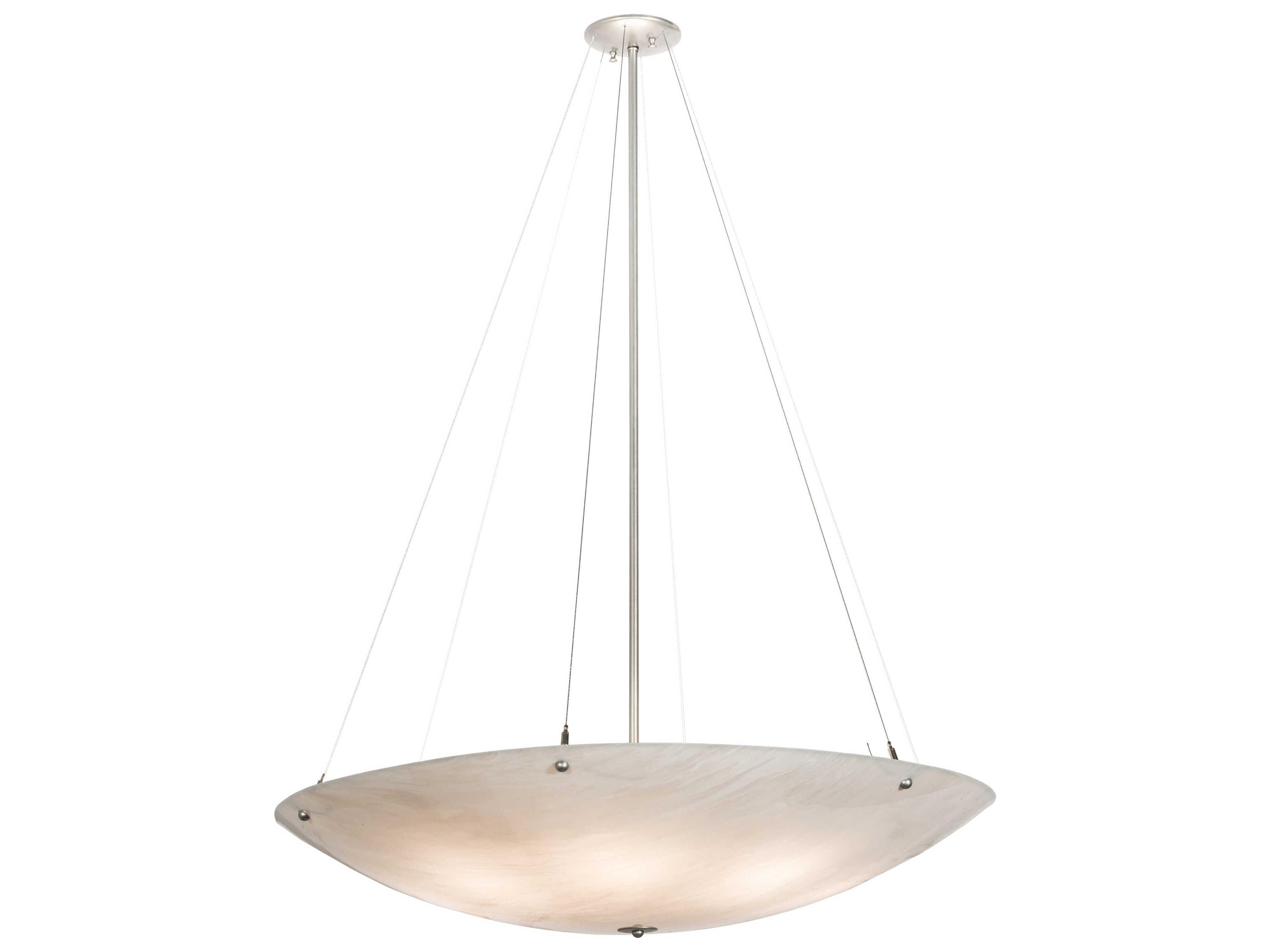 Meyda Cypola 8-Light Nickel Bowl Pendant